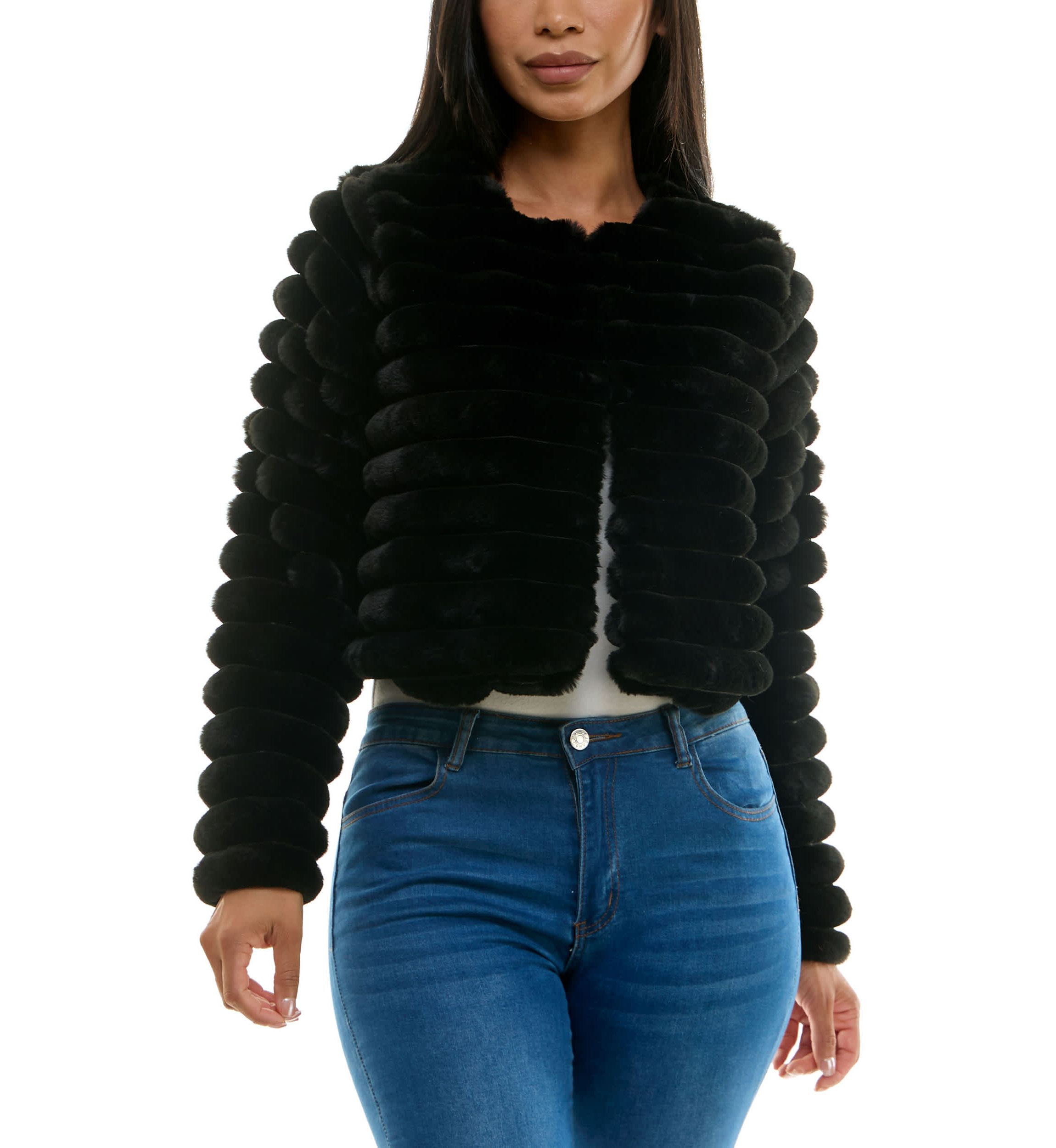 Faux fur jacket