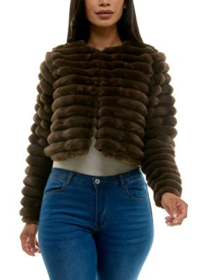 Nina Leonard Women's Faux fur jacket, XL