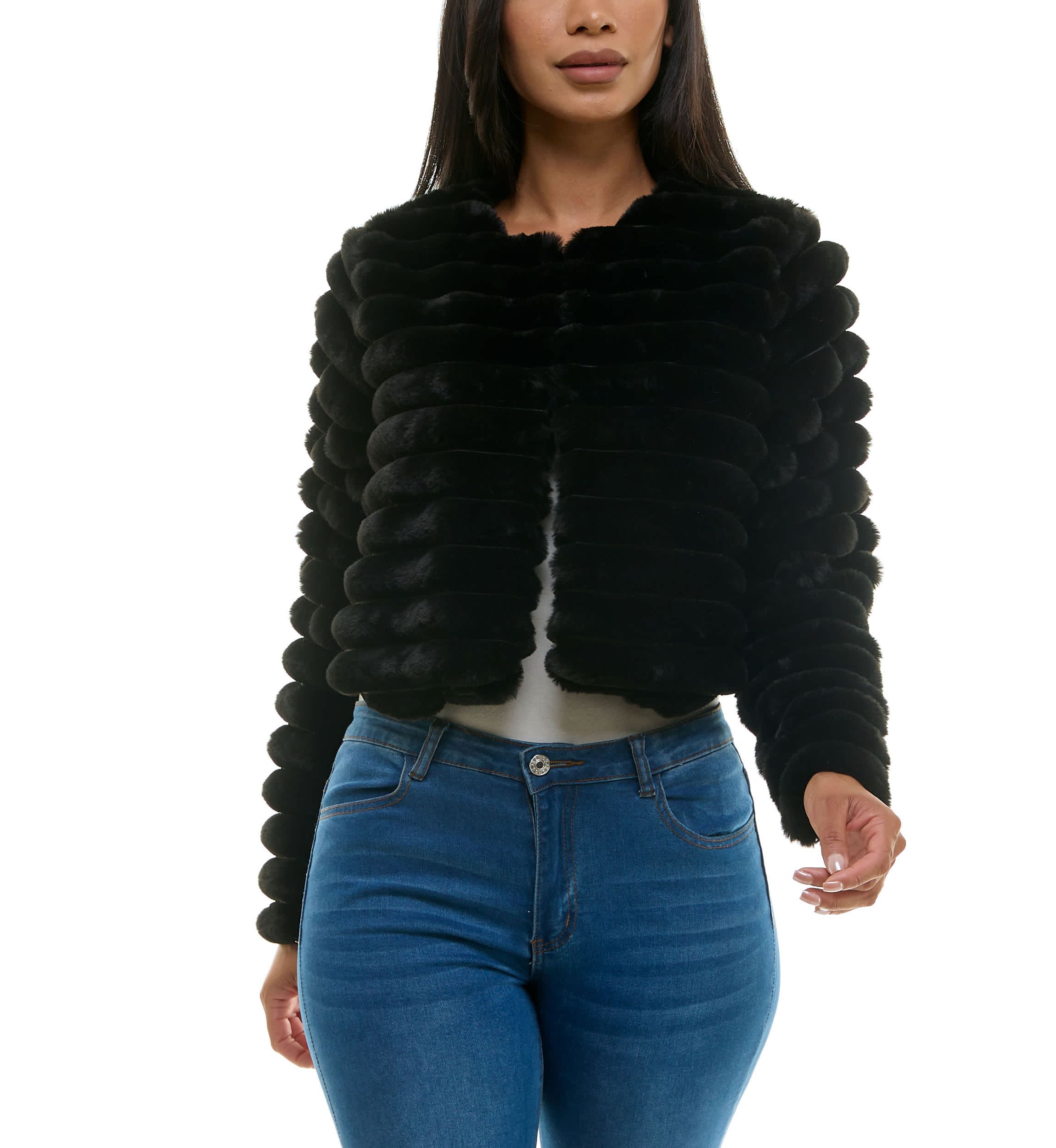 Faux fur jacket
