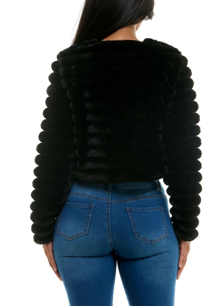Faux fur jacket