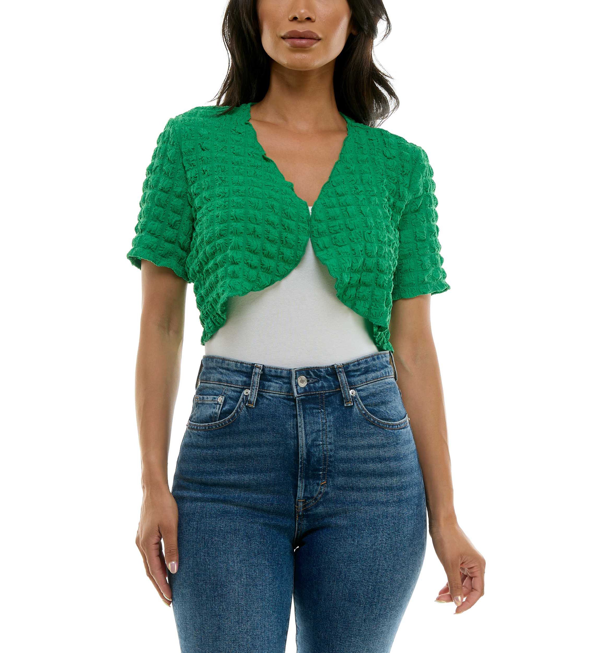 Curved edge bubble bolero