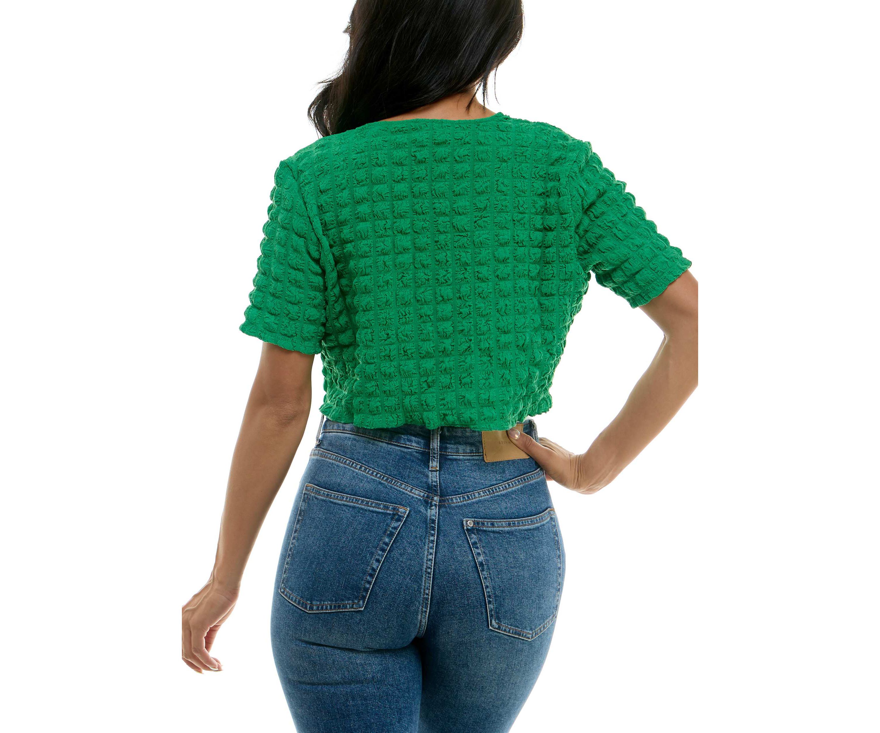 Curved edge bubble bolero