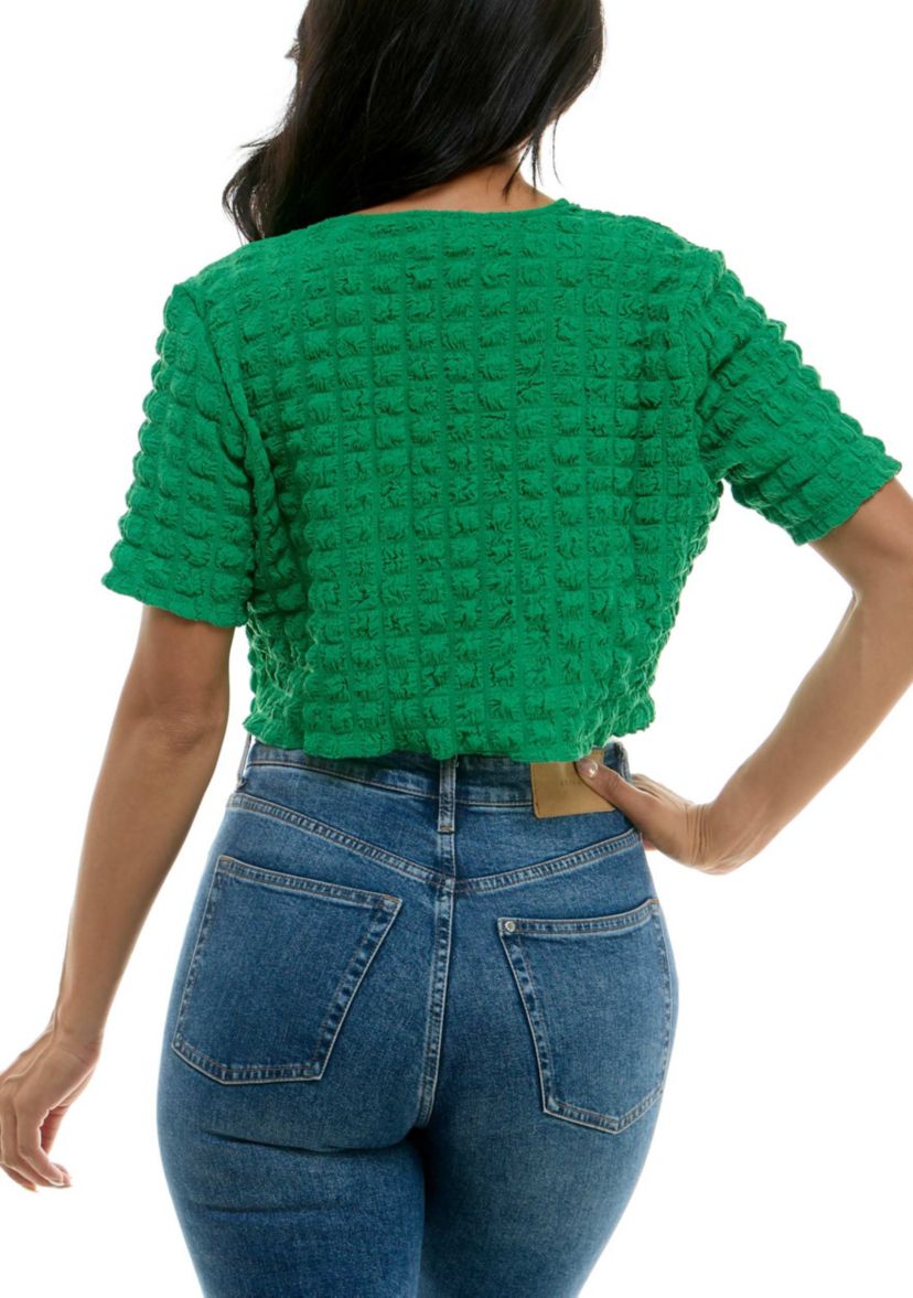 Curved edge bubble bolero