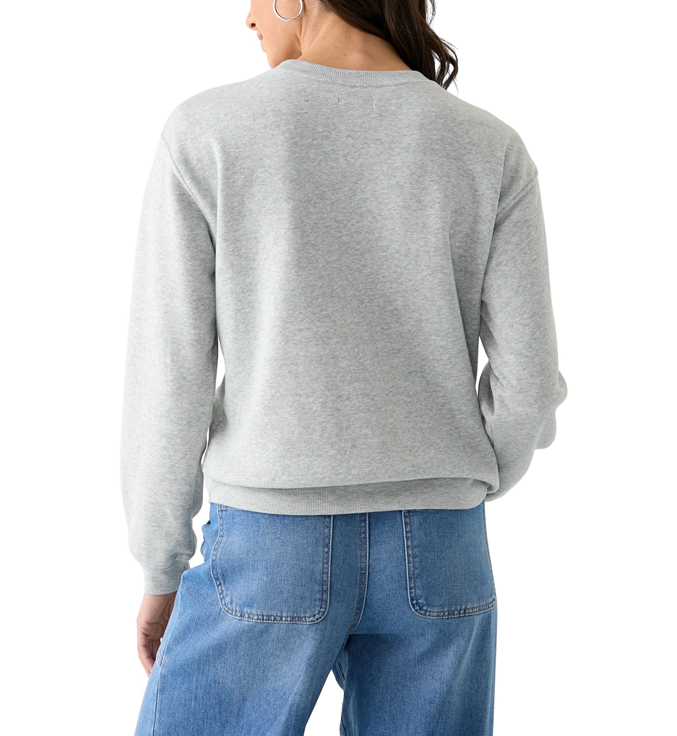 Womens Long Sleeve West Coast Boyfriend Pullover