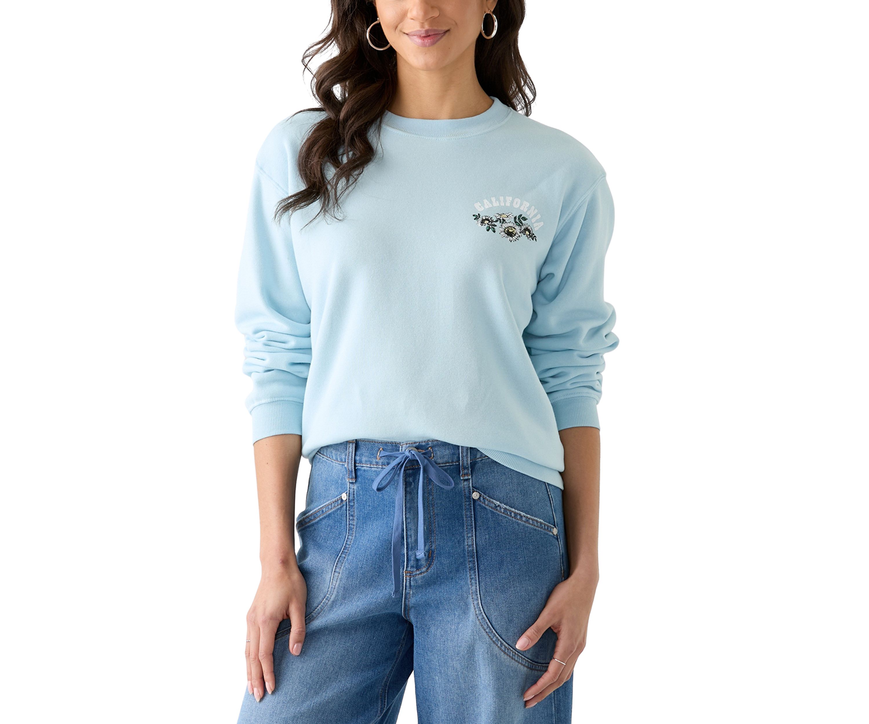 Womens Long Sleeve Yosemite Graphic Boyfriend Pullover