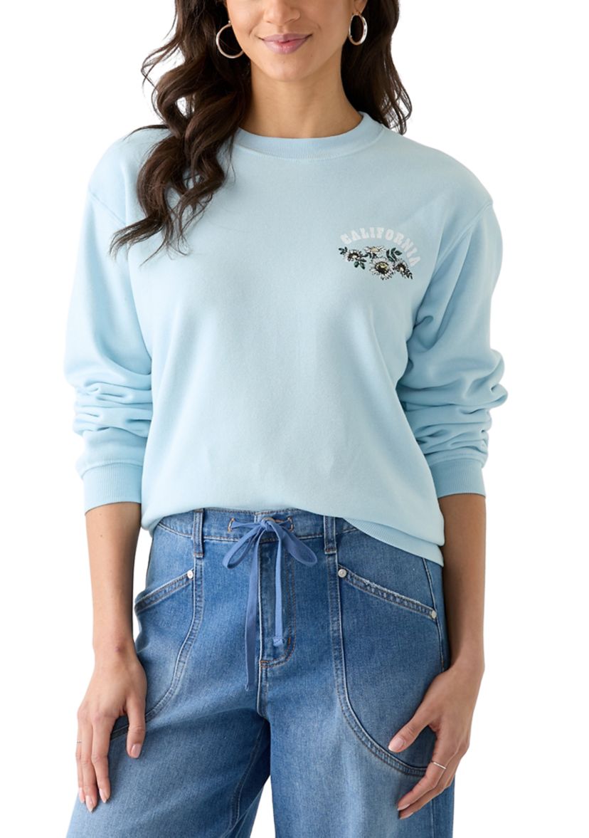 Womens Long Sleeve Yosemite Graphic Boyfriend Pullover