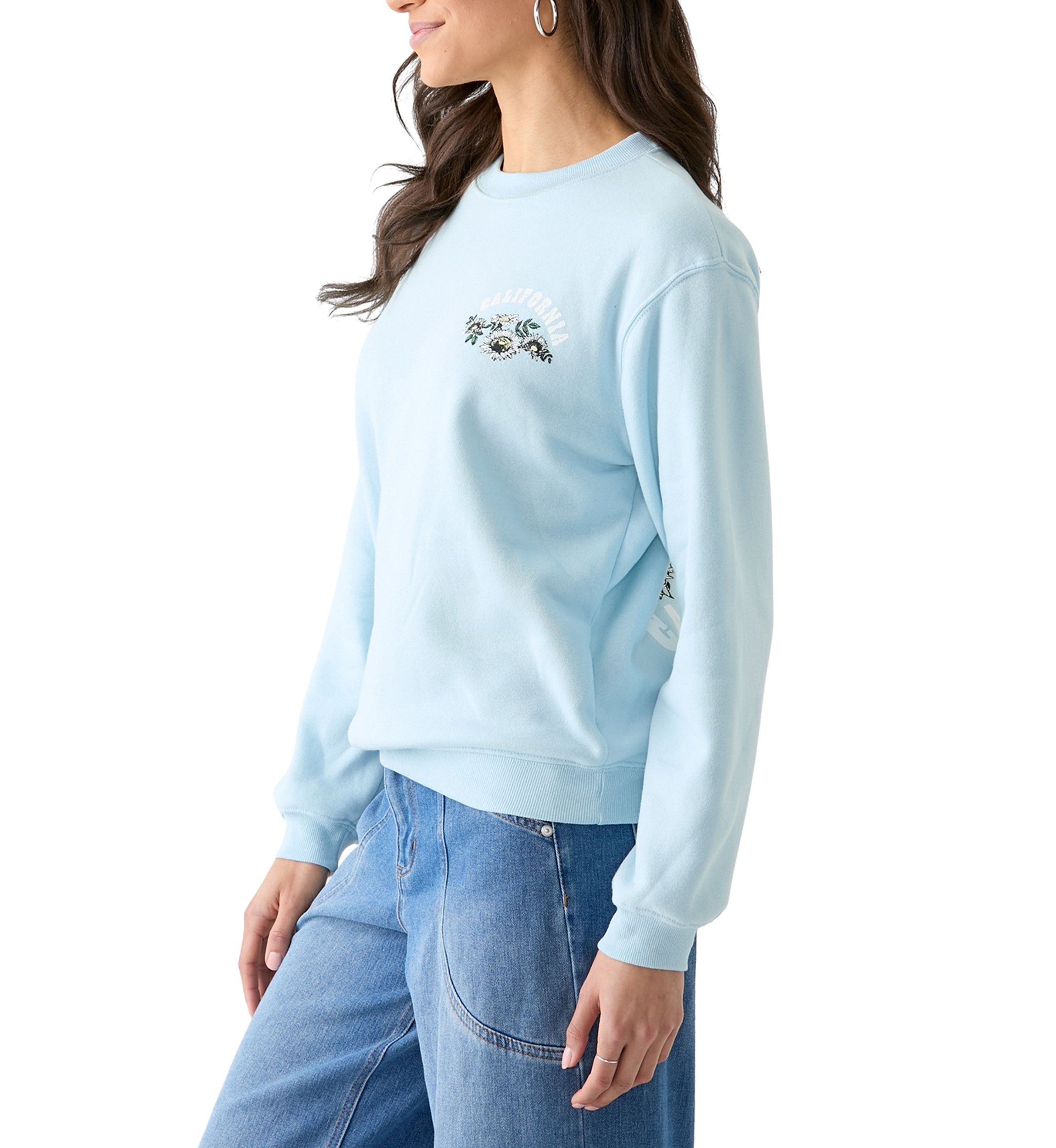 Womens Long Sleeve Yosemite Graphic Boyfriend Pullover