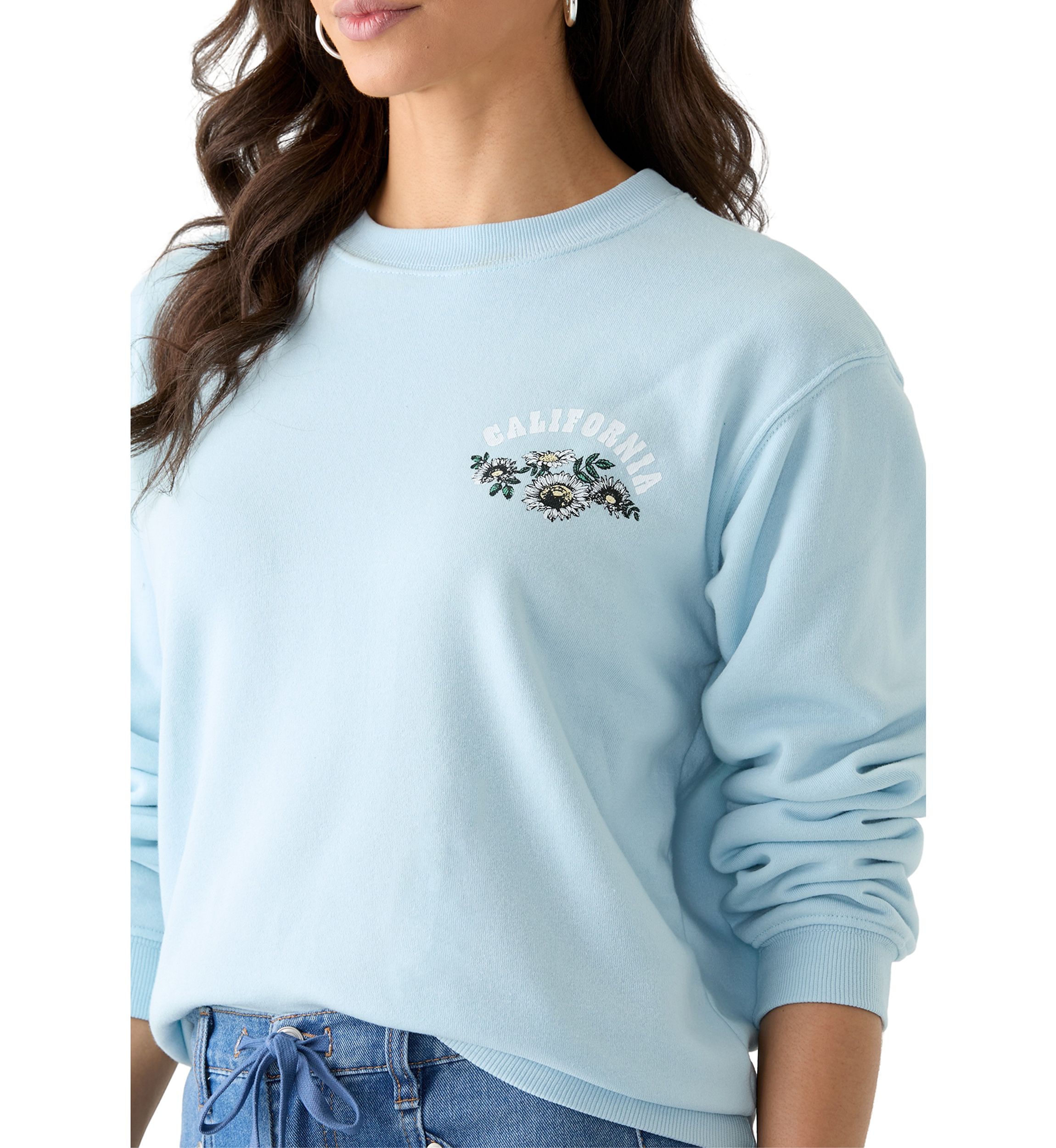 Womens Long Sleeve Yosemite Graphic Boyfriend Pullover