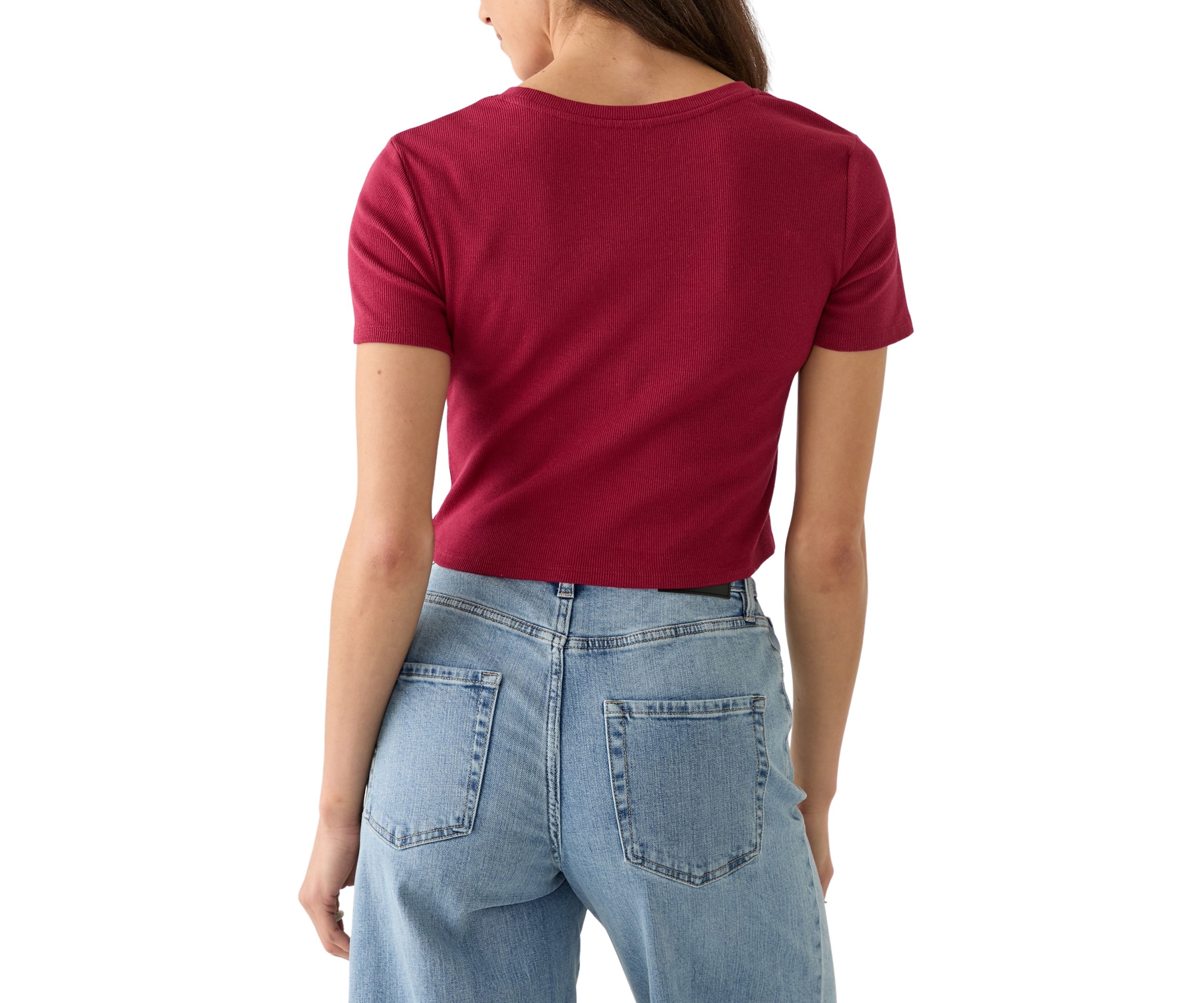 Womens Short Sleeve Crew Neck Wild West Country Music Graphic T-Shirt