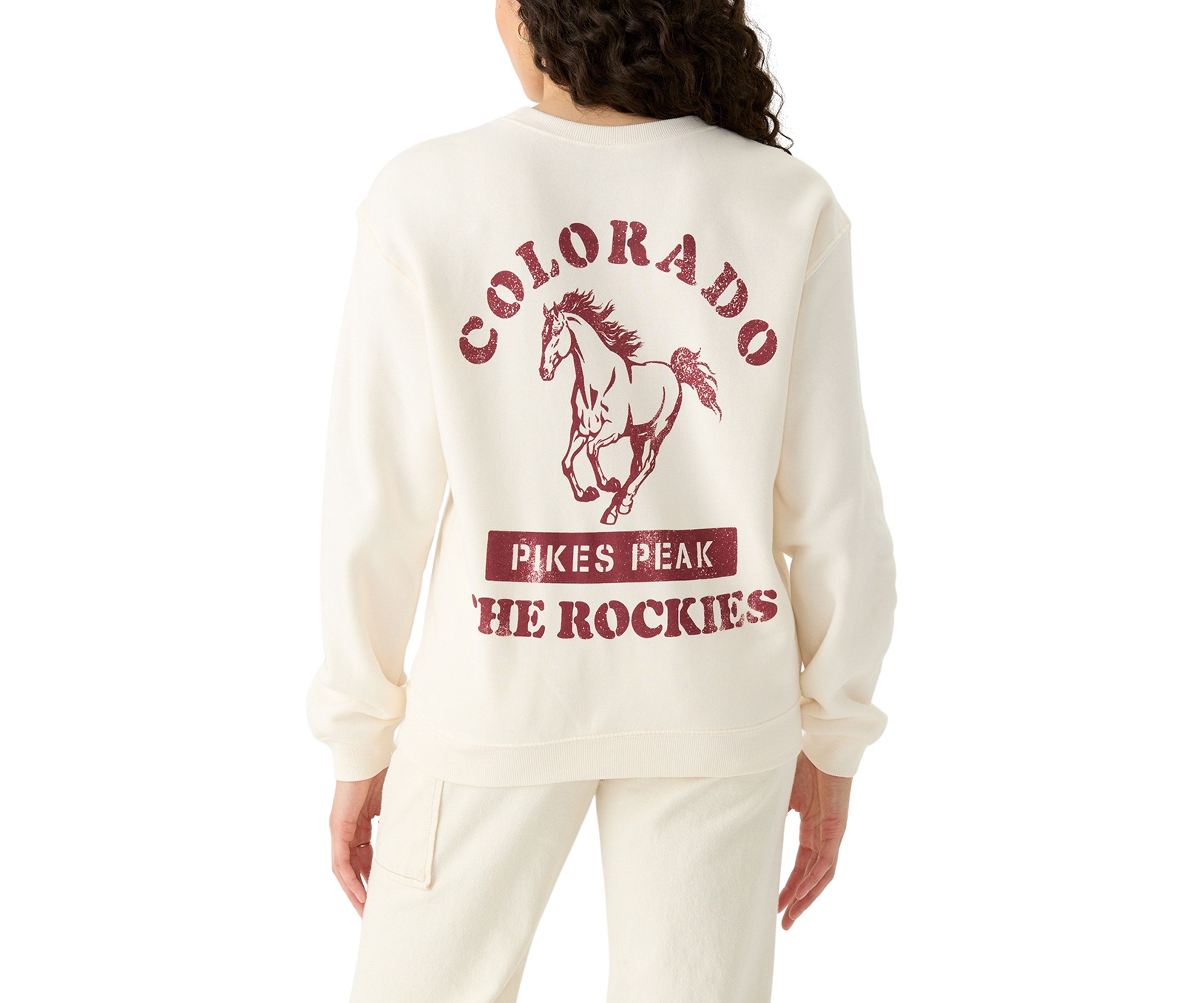Womens Long Sleeve Colorado Graphic Pullover