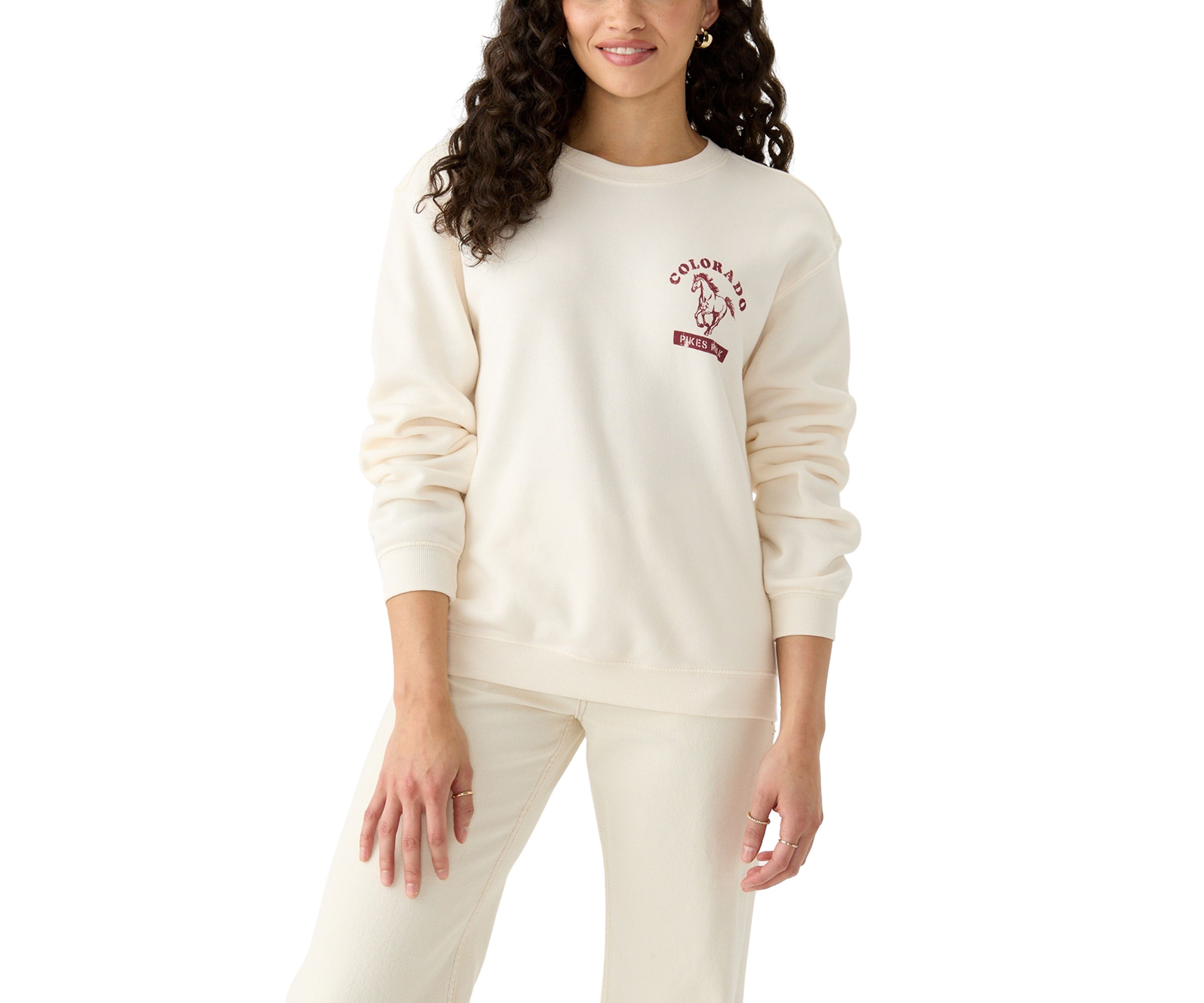 Womens Long Sleeve Colorado Graphic Pullover