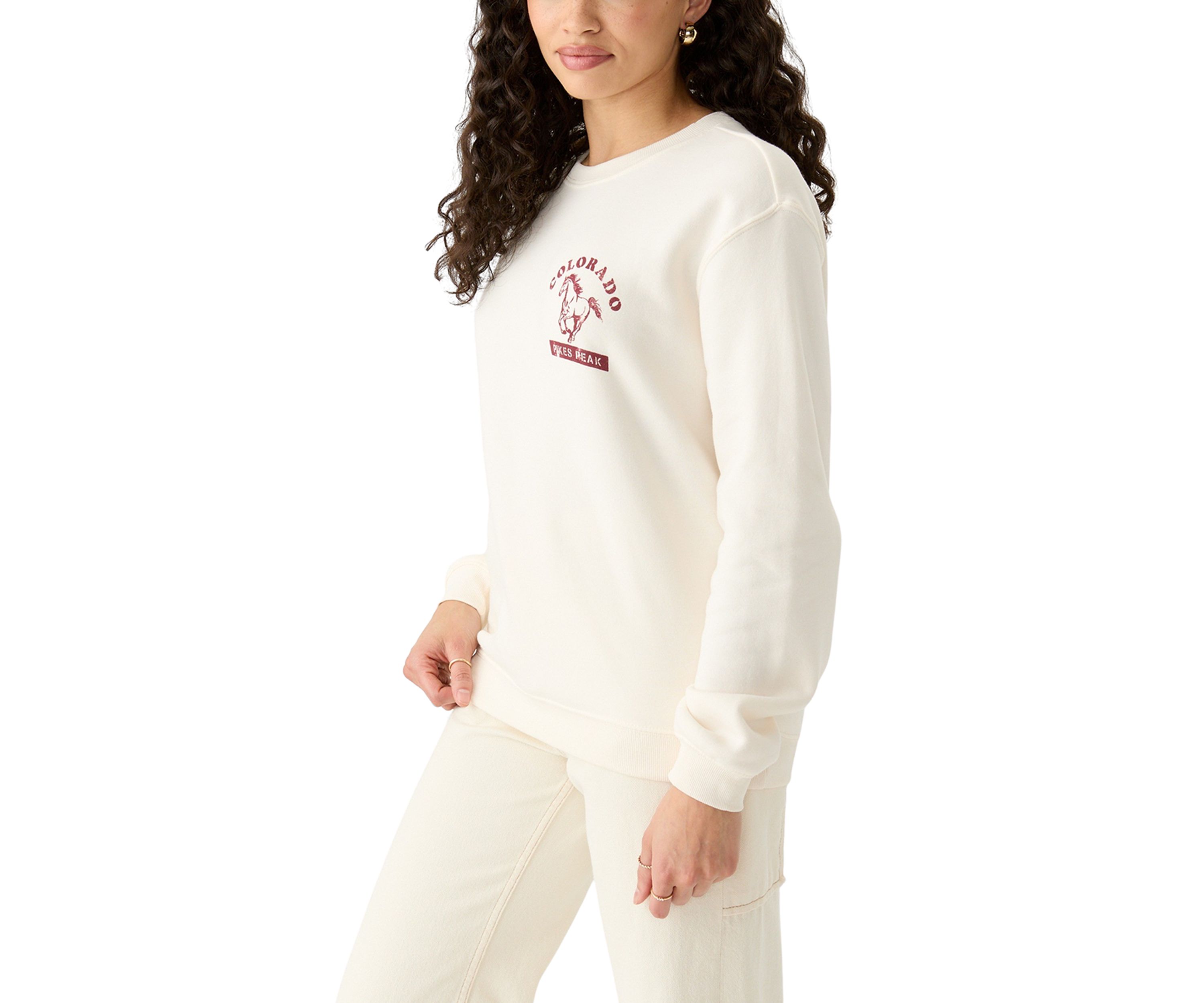 Womens Long Sleeve Colorado Graphic Pullover