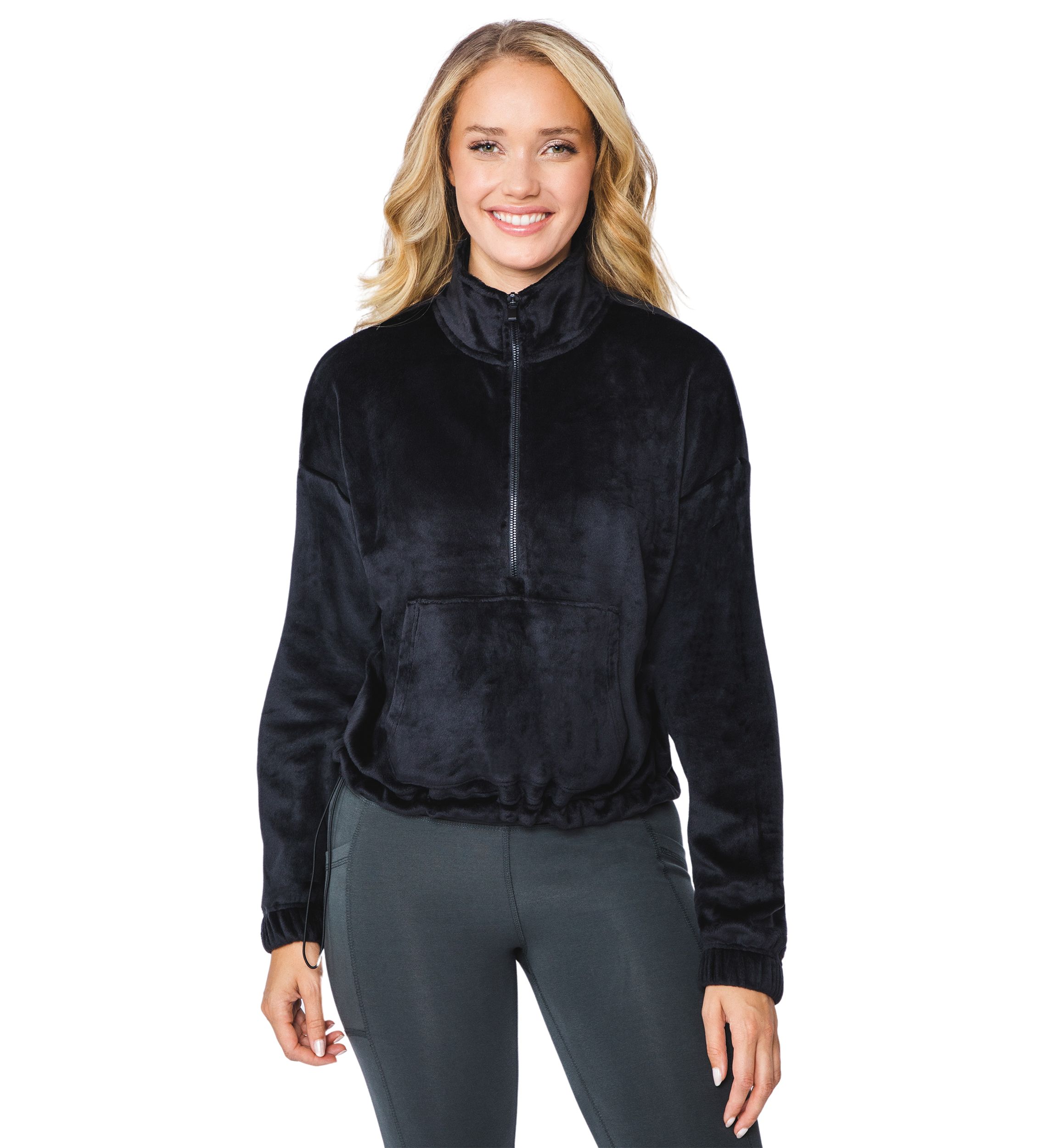Double Butter Hannah Half Zip Pullover Sweatshirt