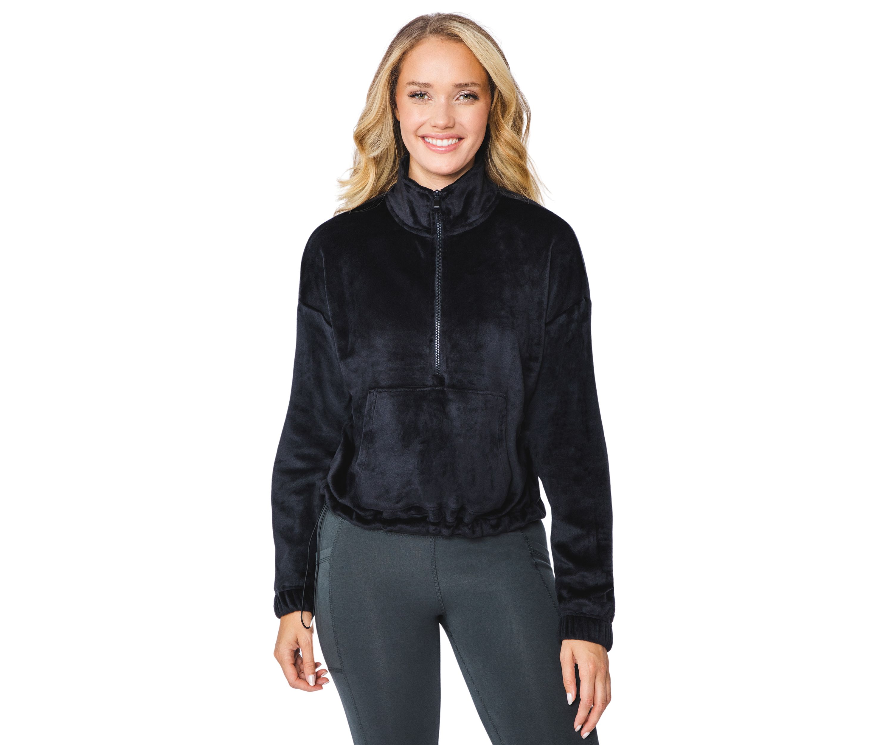 Double Butter Hannah Half Zip Pullover Sweatshirt