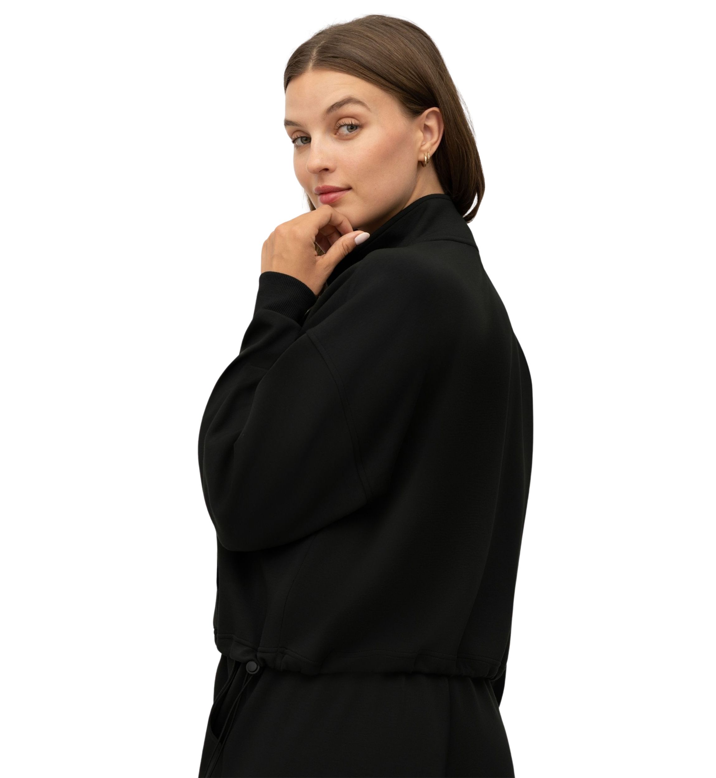Softlite Scuba Modal Nadia Half Zip Pullover Sweatshirt