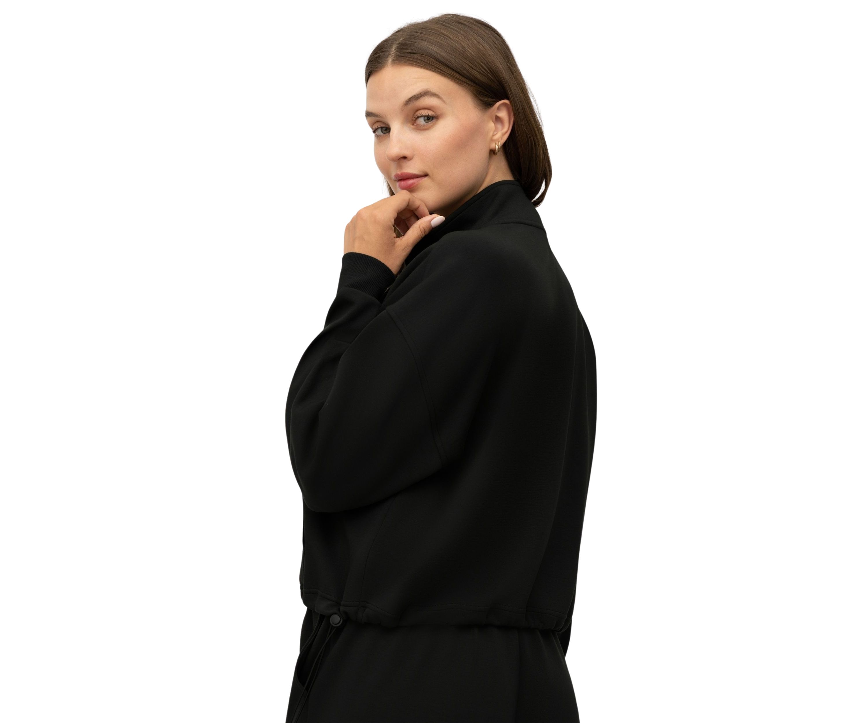 Softlite Scuba Modal Nadia Half Zip Pullover Sweatshirt