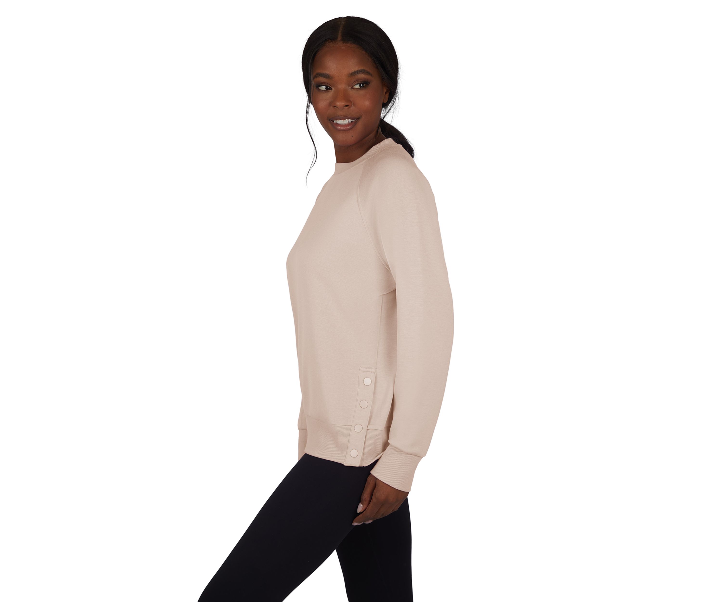 Softlite Scuba Sophie Sweatshirt with Side Snaps