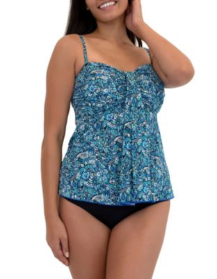 Beyond Eden Mesh Tummy Solutions Flared Bandeau Top