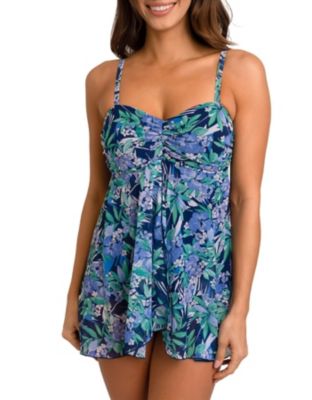 Jungle Jive Mesh Thigh Solutions Bandeau Flyaway Dress