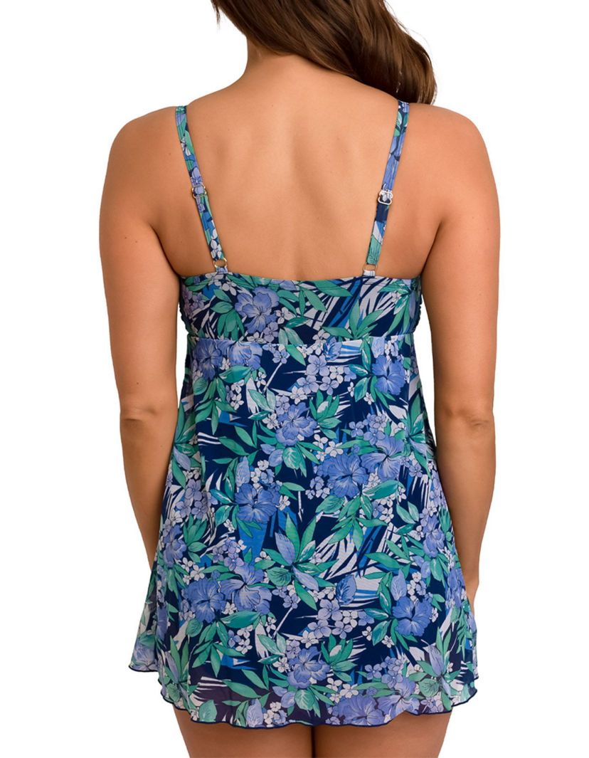 Jungle Jive Mesh Thigh Solutions Bandeau Flyaway Dress