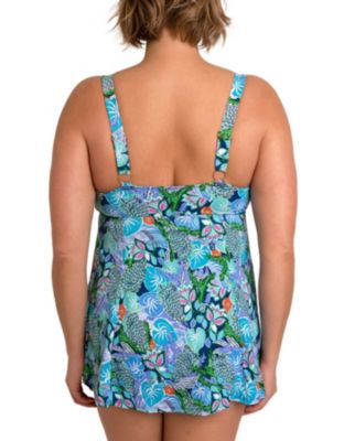 Plus Size A Shore Fit Kofi Mesh Fit 4 All Solutions Drawstring Swim Coverup