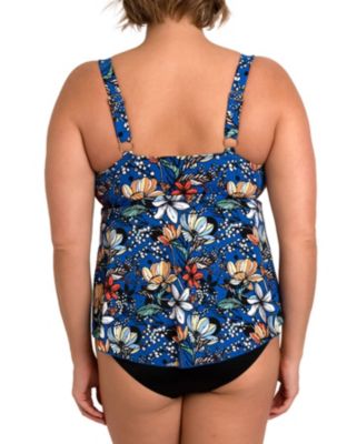 Women's A Shore Fit Swish Hip Solutions High-Neck Tankini Top
