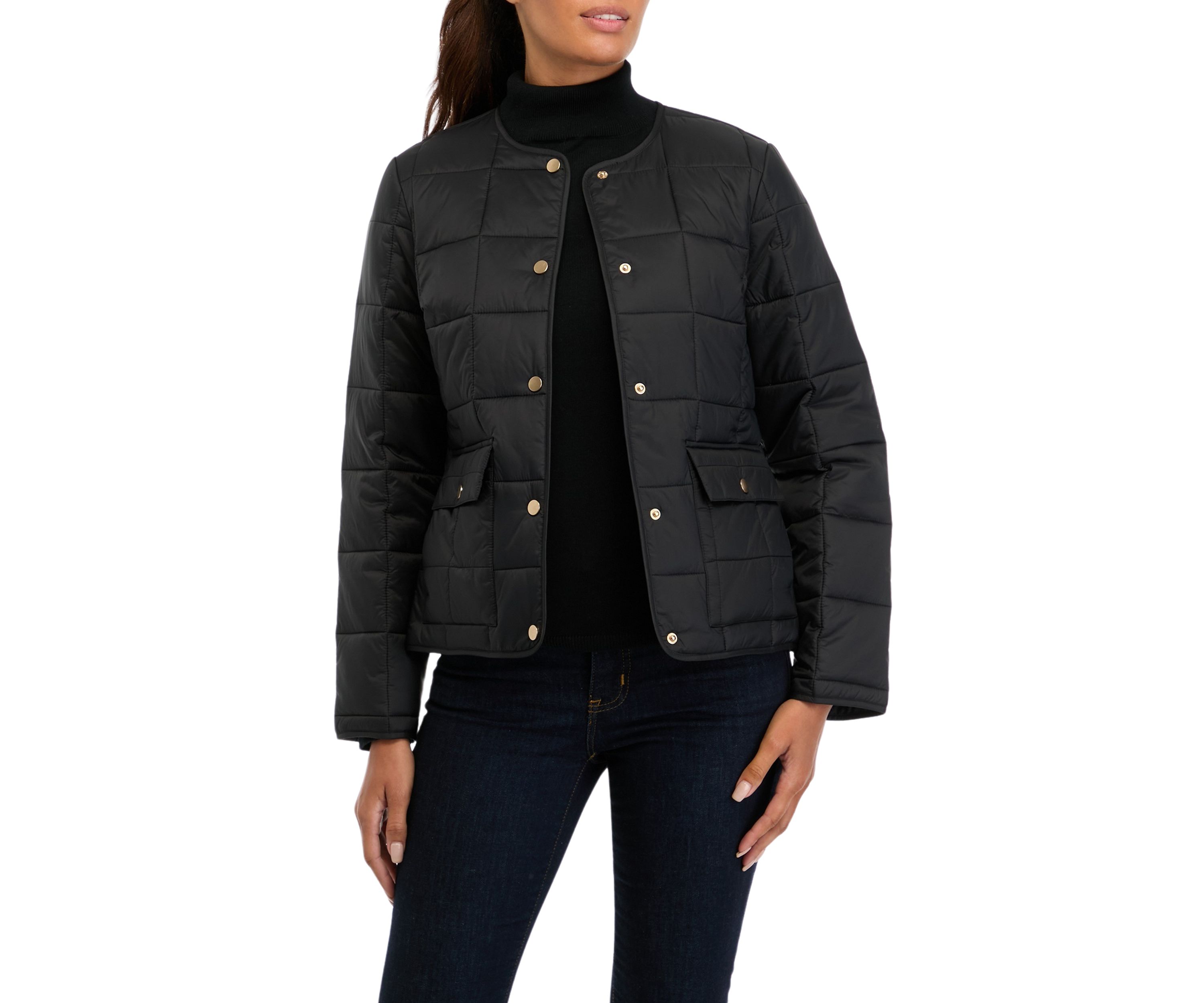 Womens Quilted Puffer Jacket 