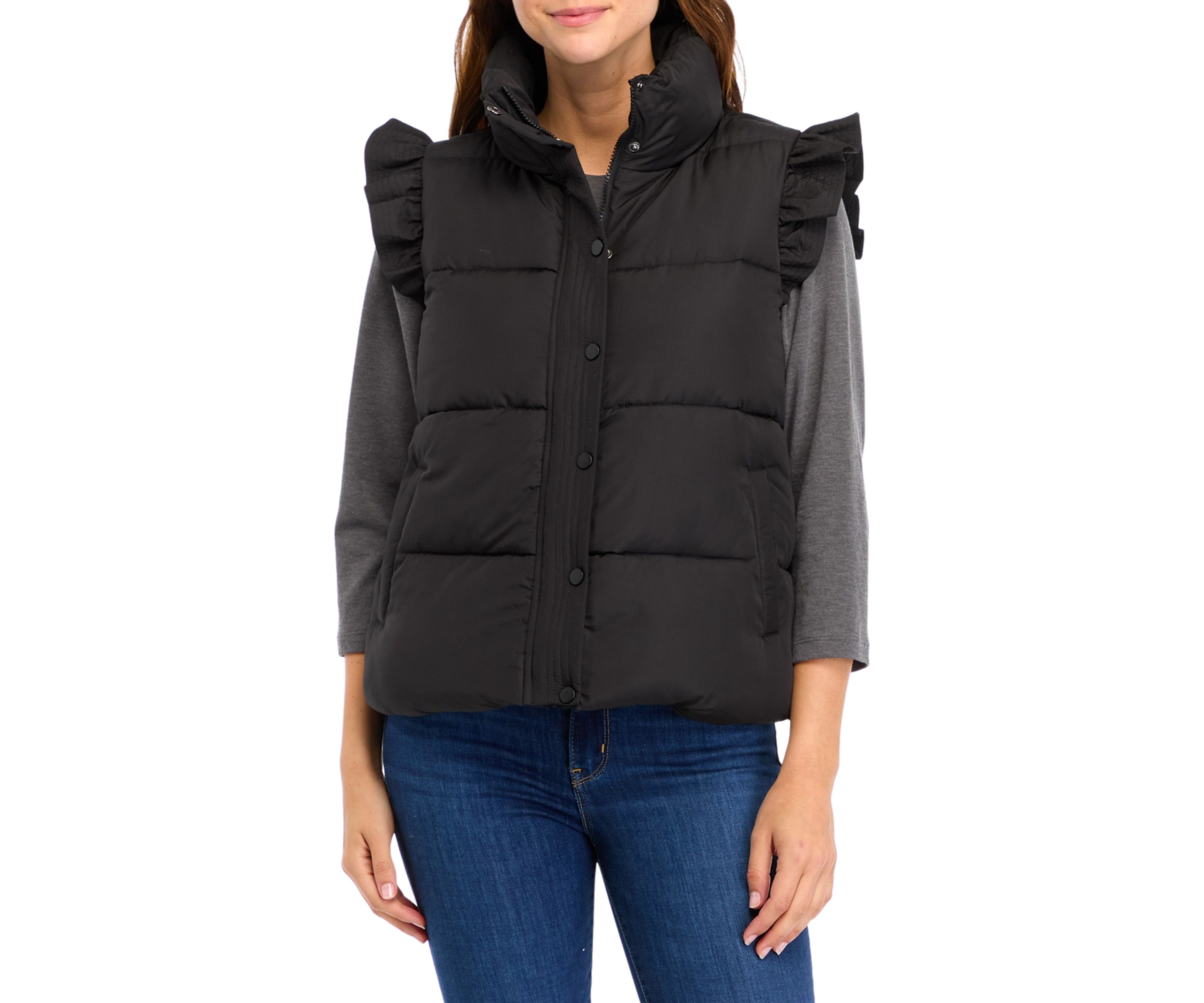 Petite Ruffle Vest 