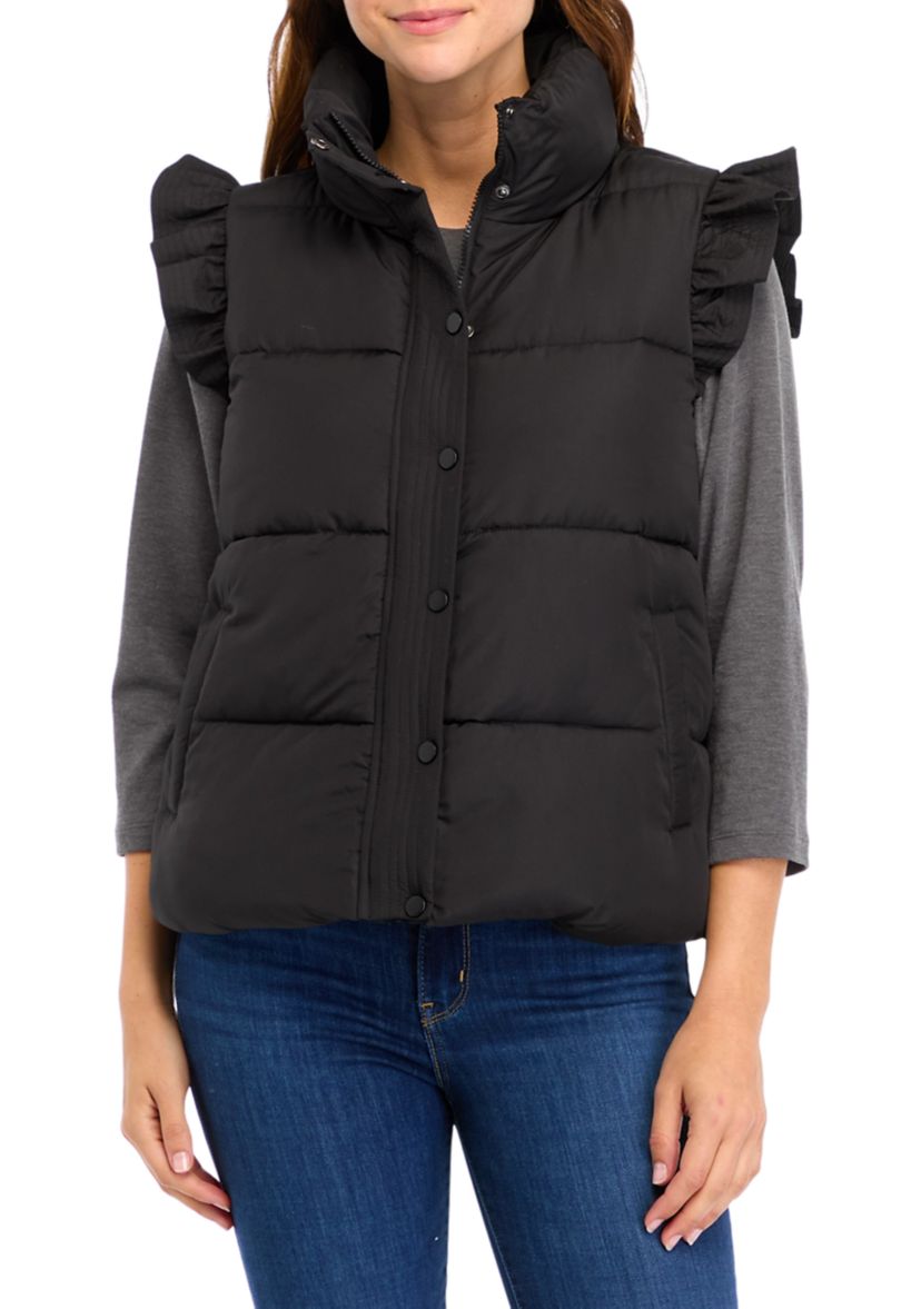 Petite Ruffle Vest 