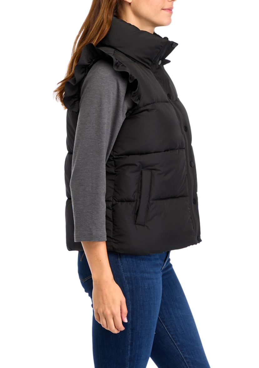 Petite Ruffle Vest 