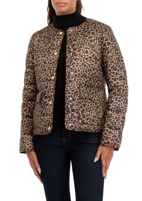 Crown & Ivy Women's Petite Quilted Puffer Jacket, PXL