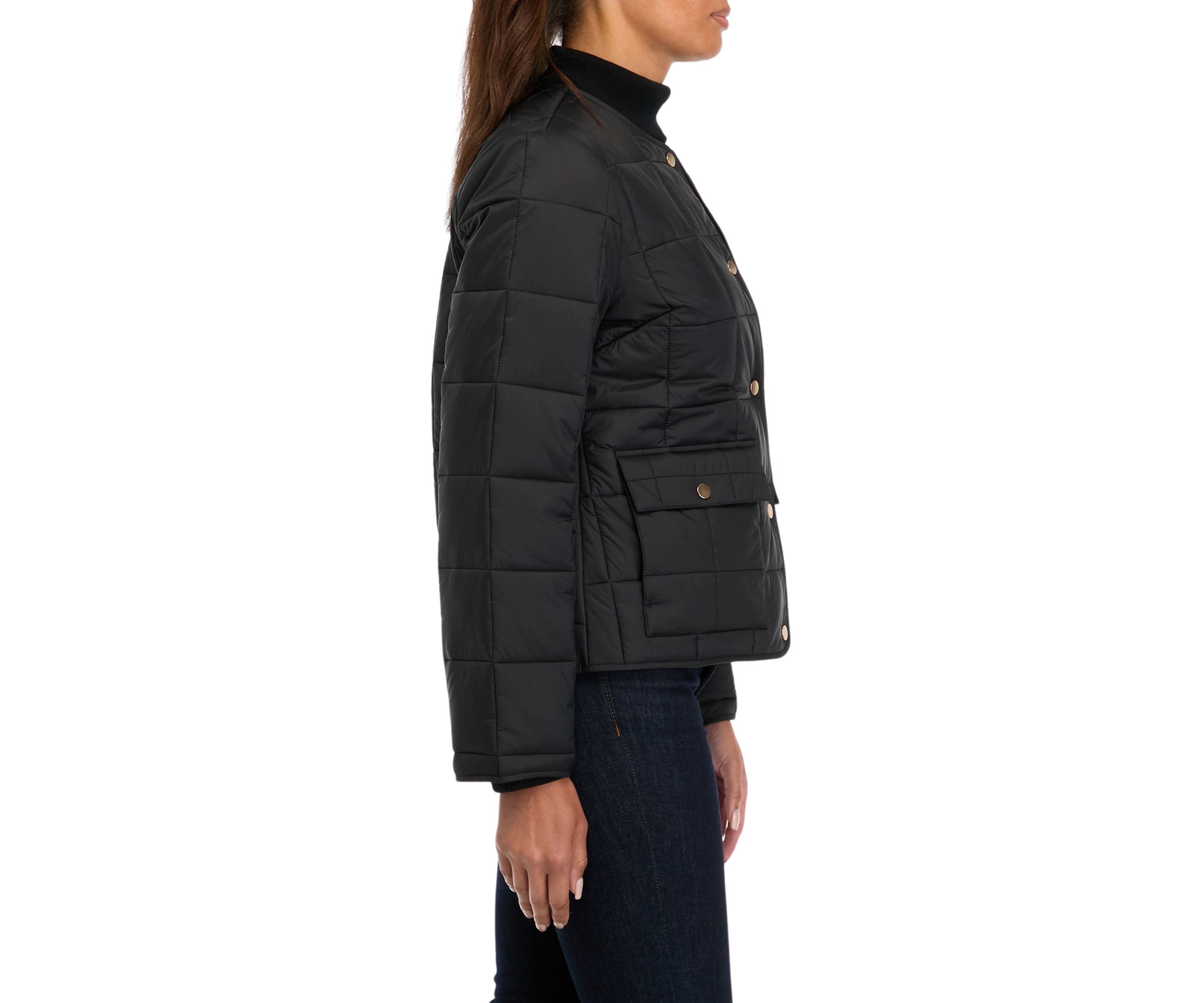 Petite Quilted Puffer Jacket 
