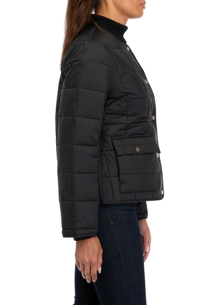 Petite Quilted Puffer Jacket 
