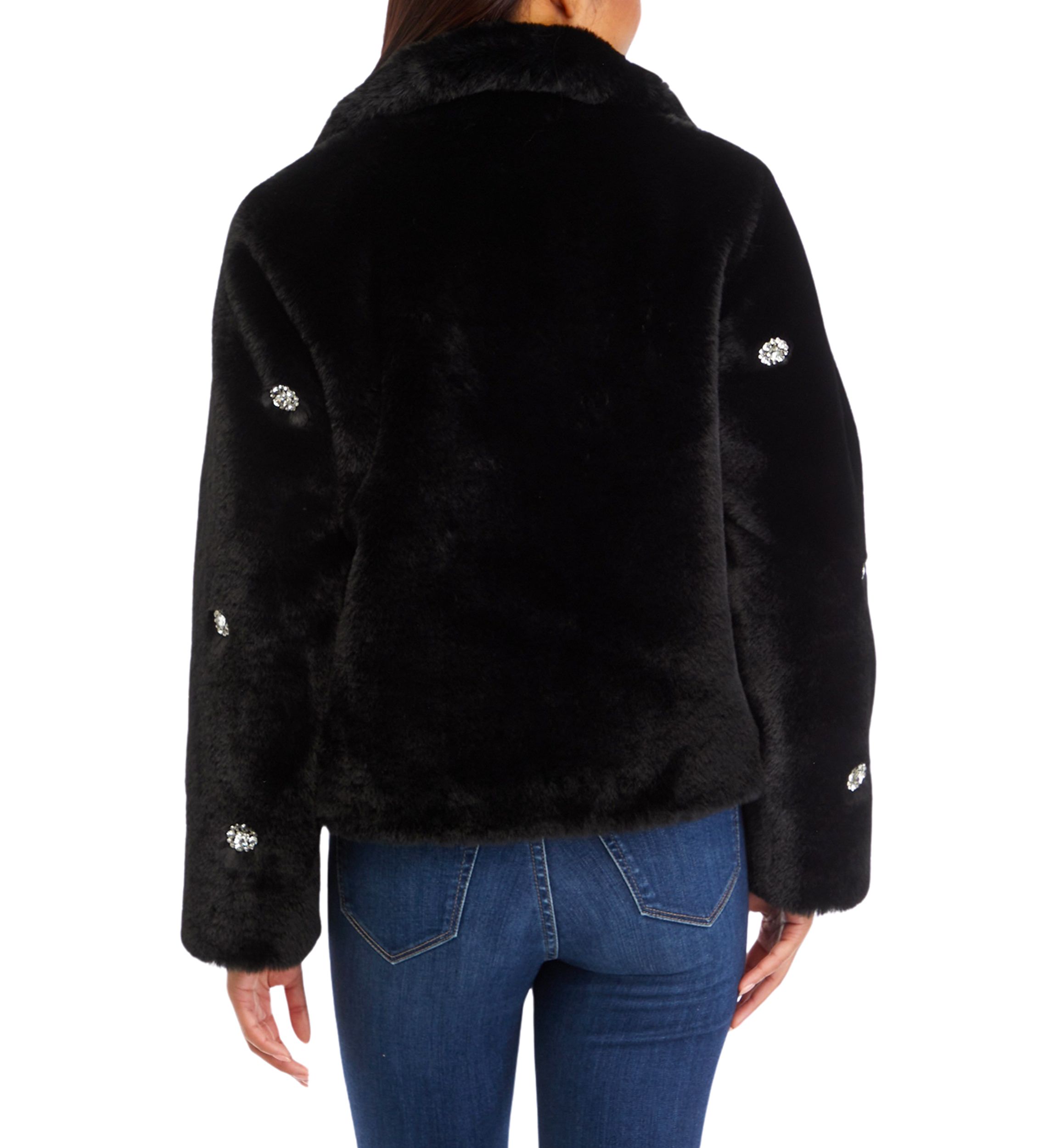 Womens Jewel Fur Jacket