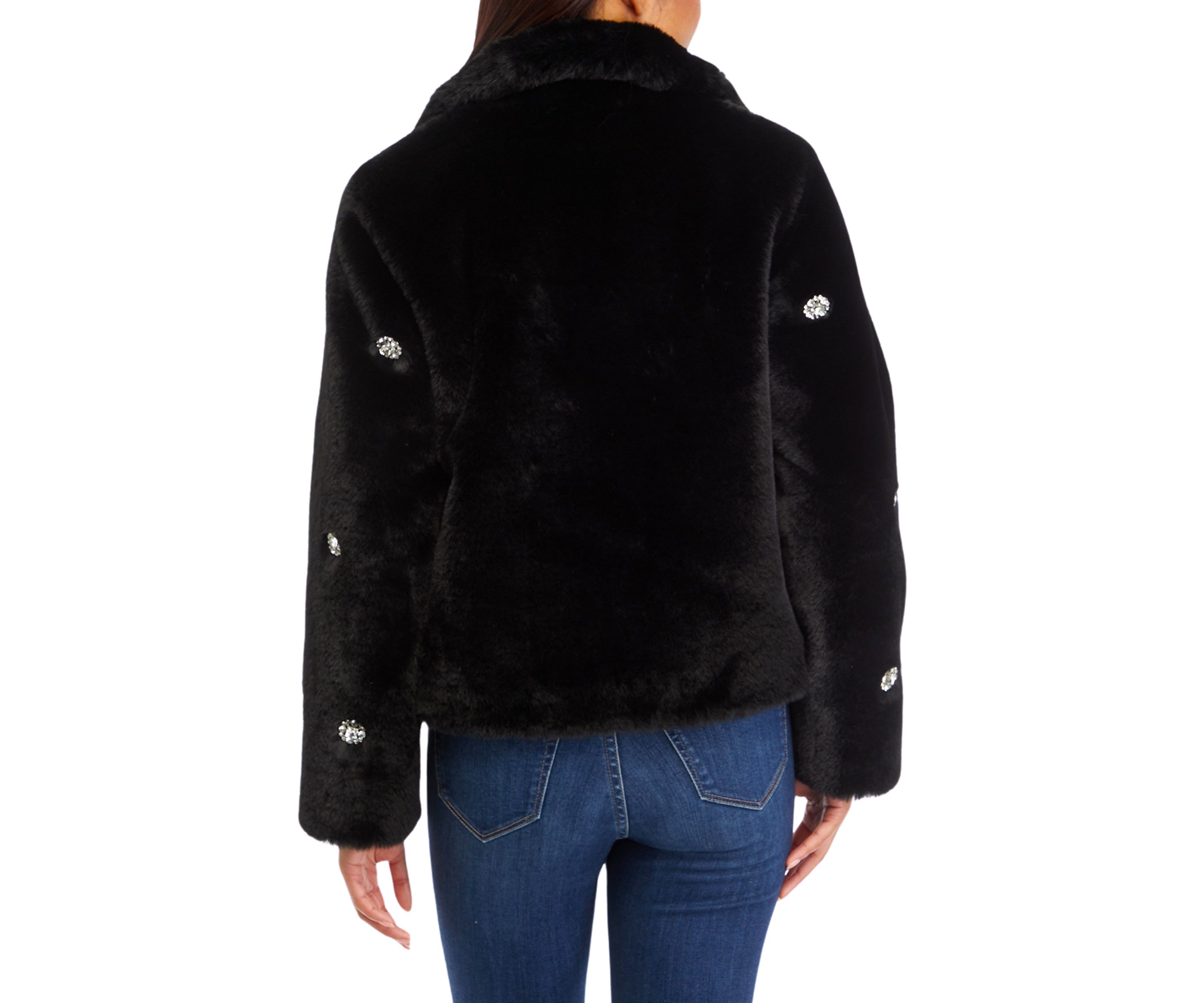 Womens Jewel Fur Jacket