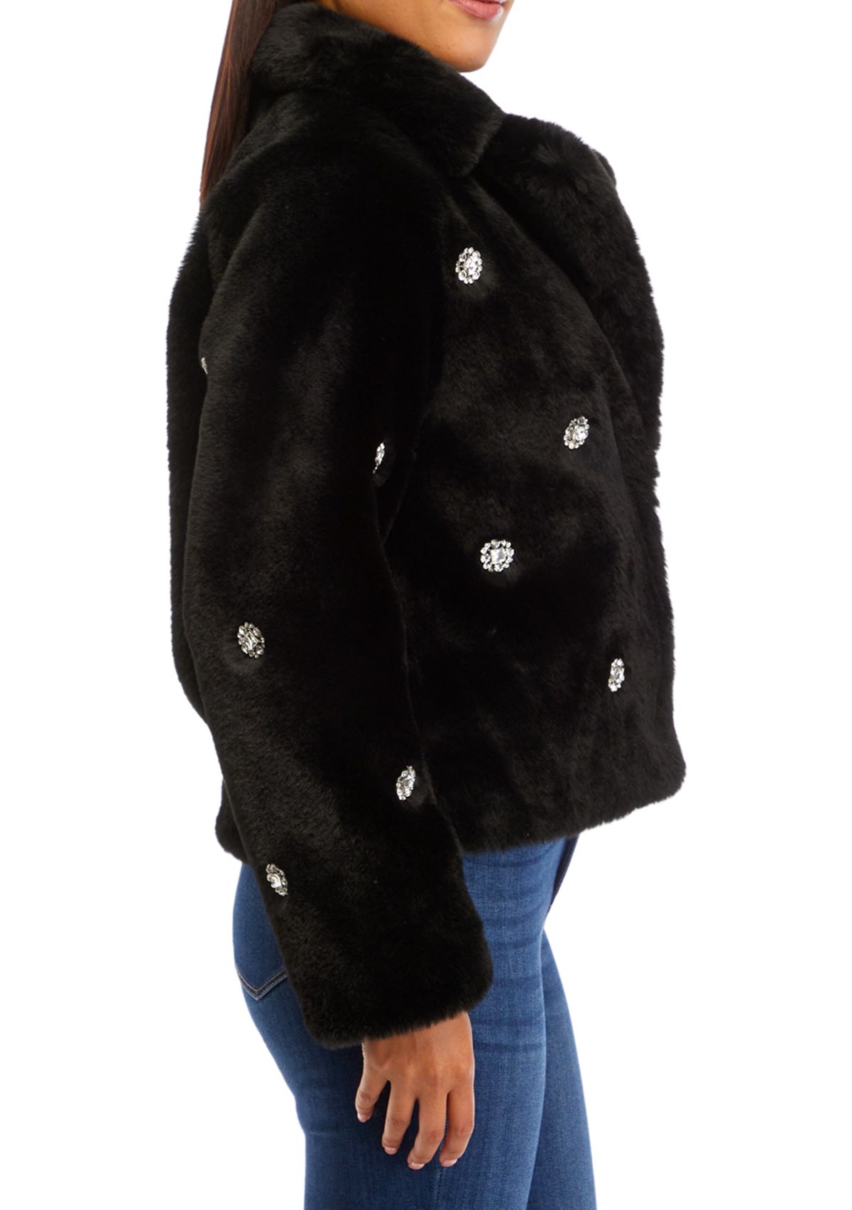 Womens Jewel Fur Jacket
