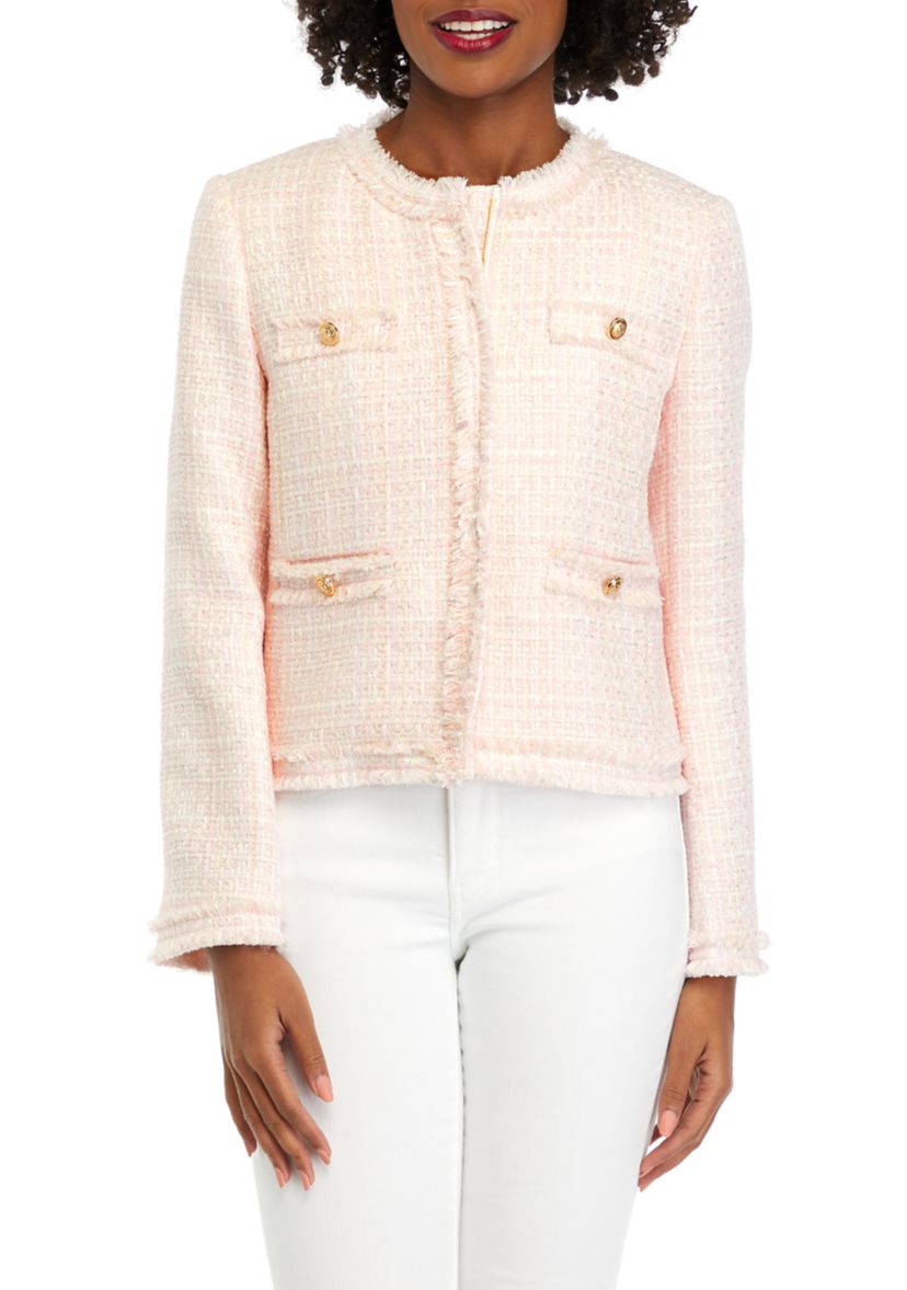 Womens Tweed Crop Jacket