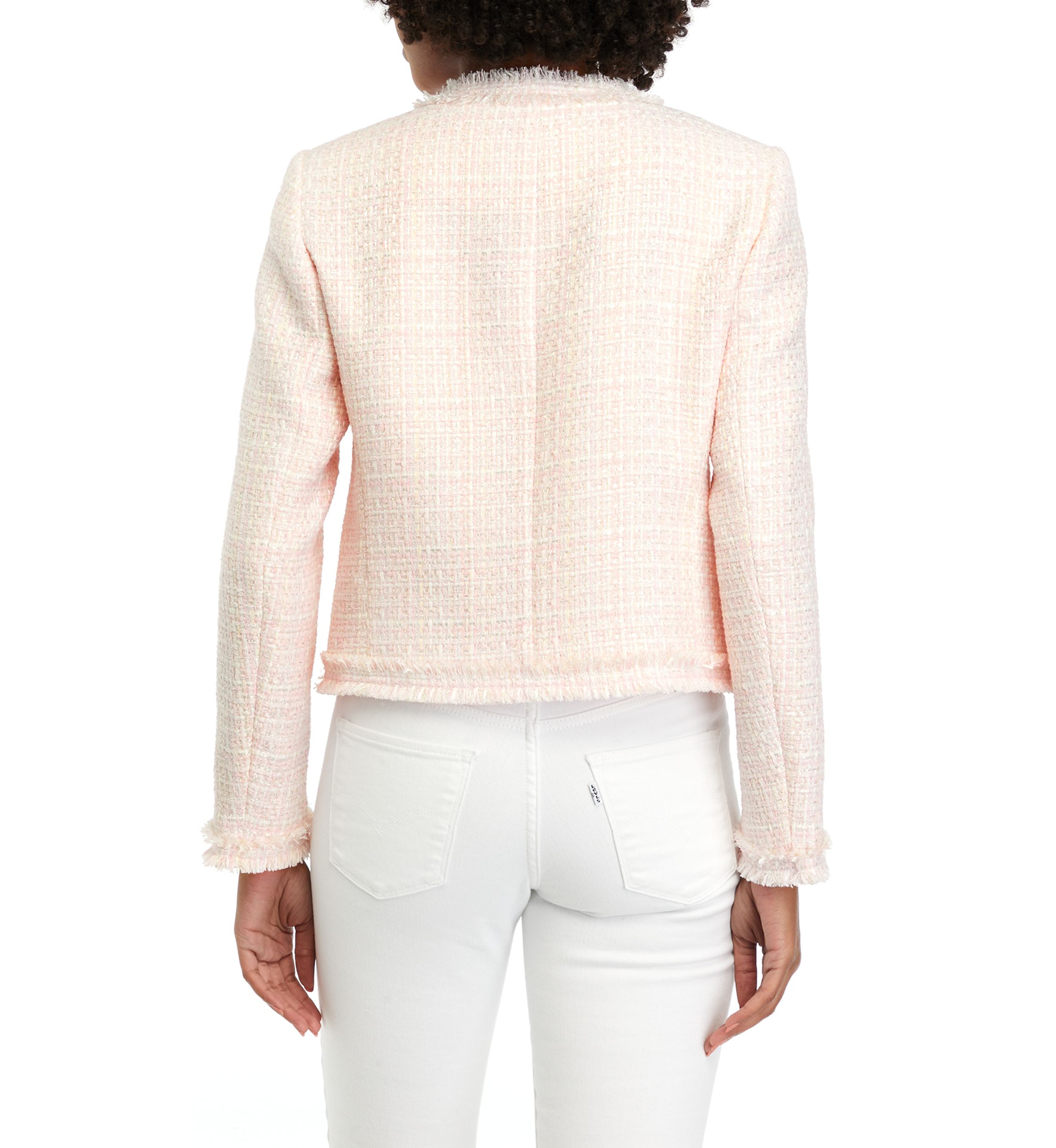 Womens Tweed Crop Jacket