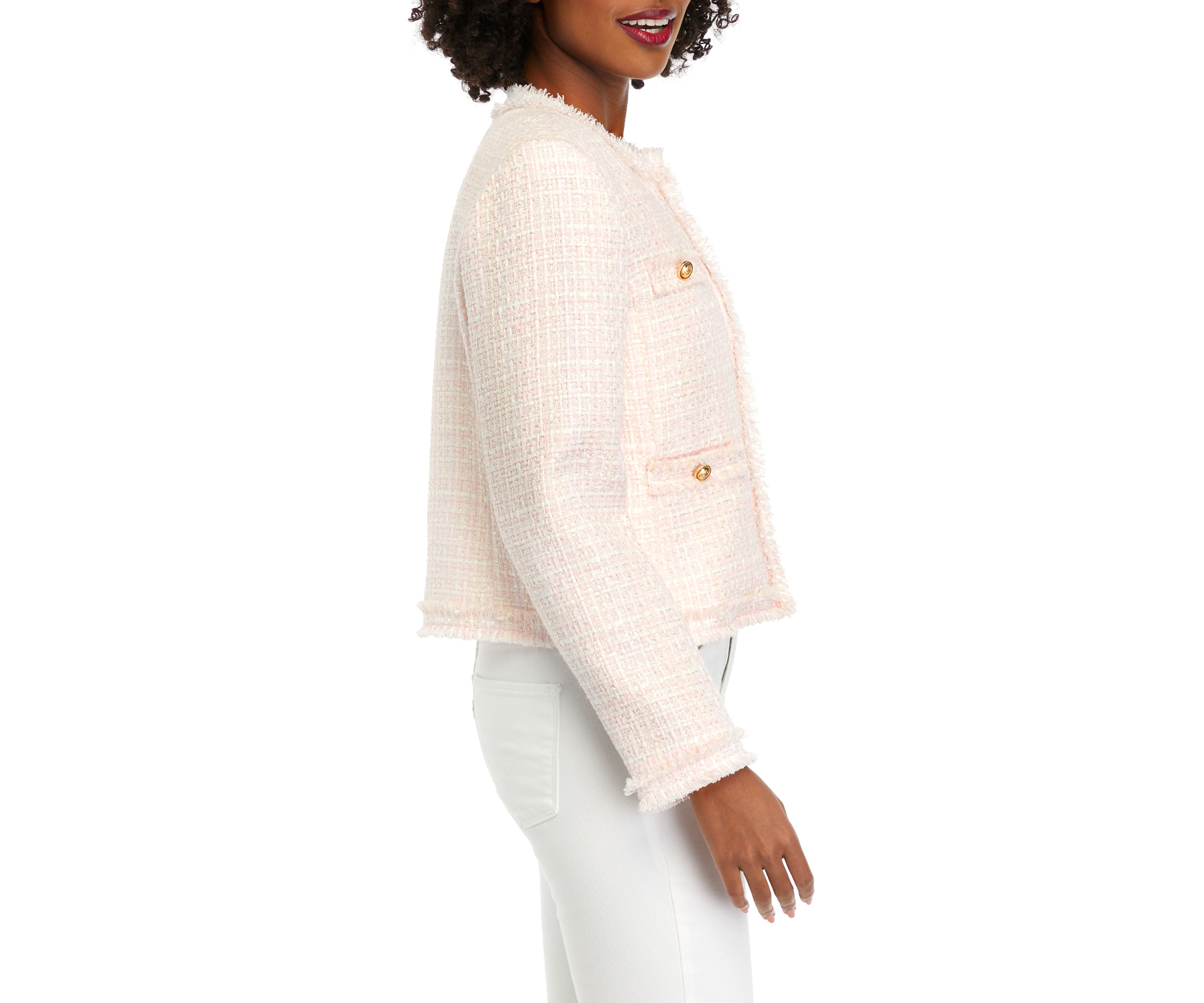 Womens Tweed Crop Jacket