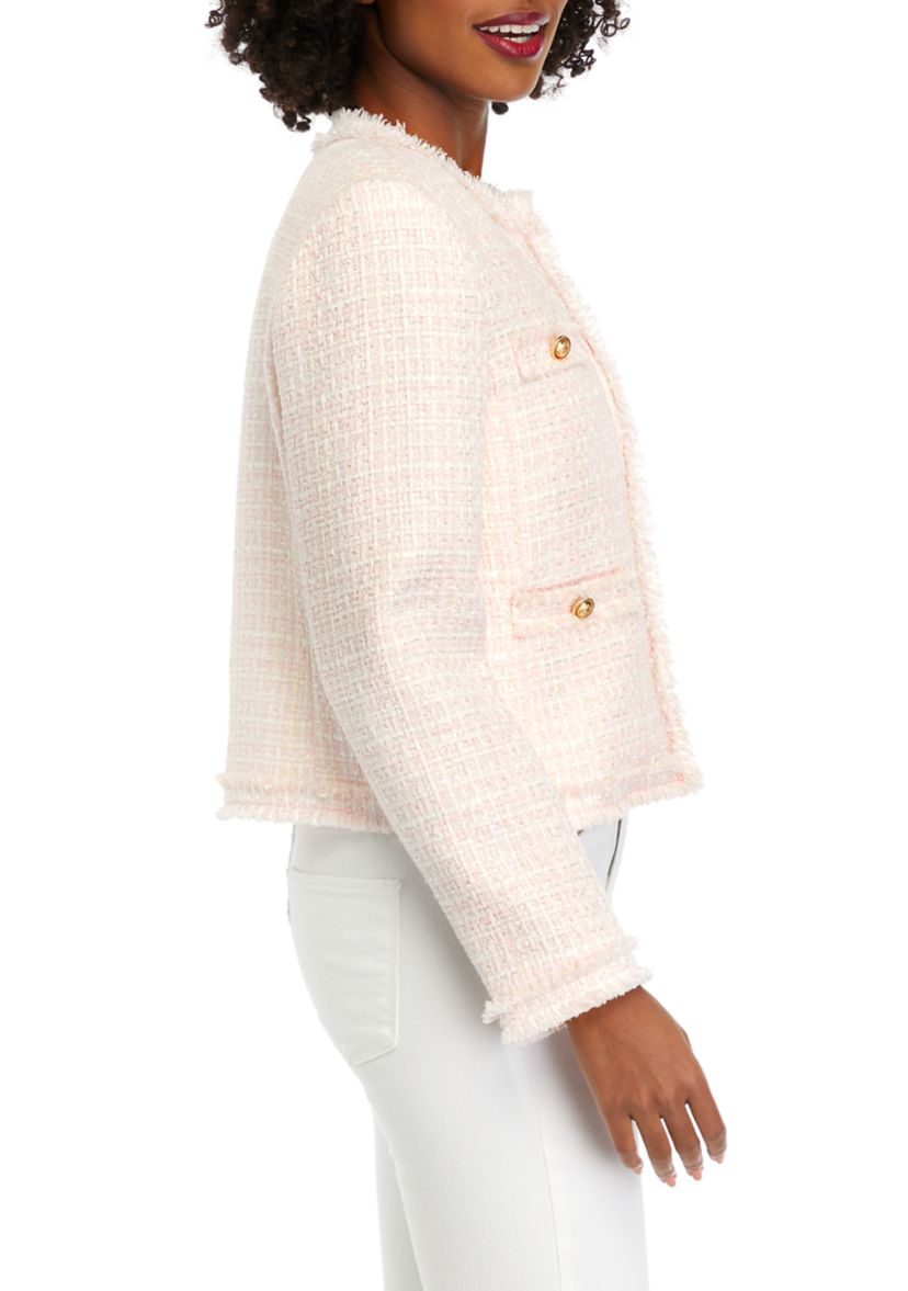 Womens Tweed Crop Jacket