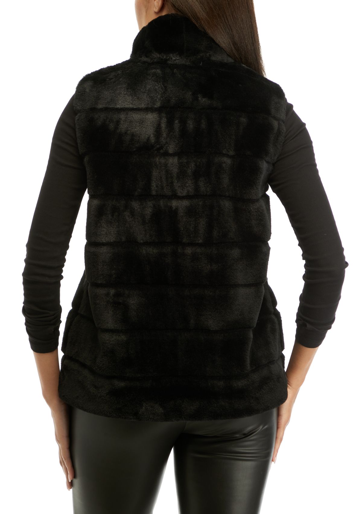Womens Fur Puffer Vest
