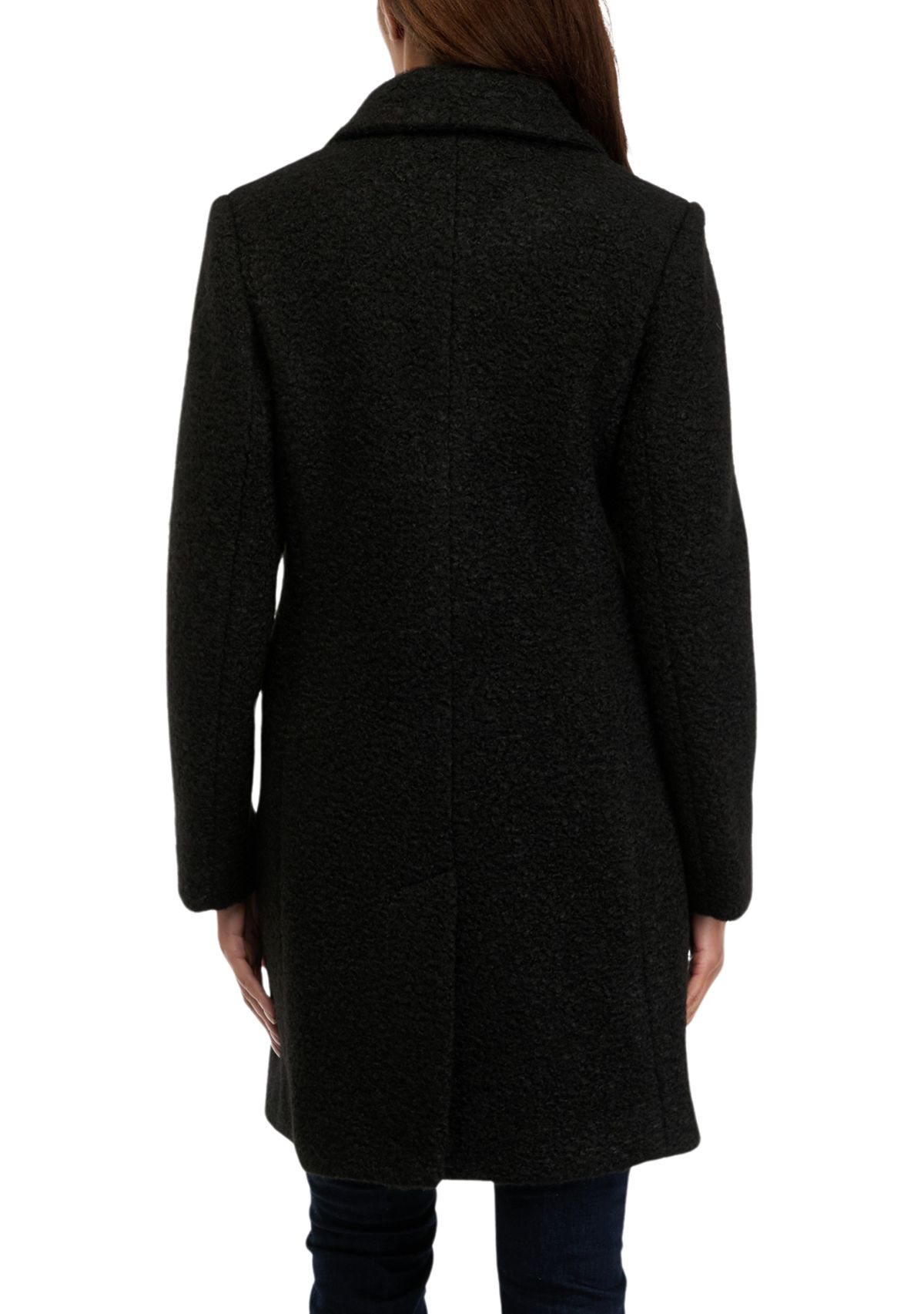 Womens Jewel Button Car Coat 