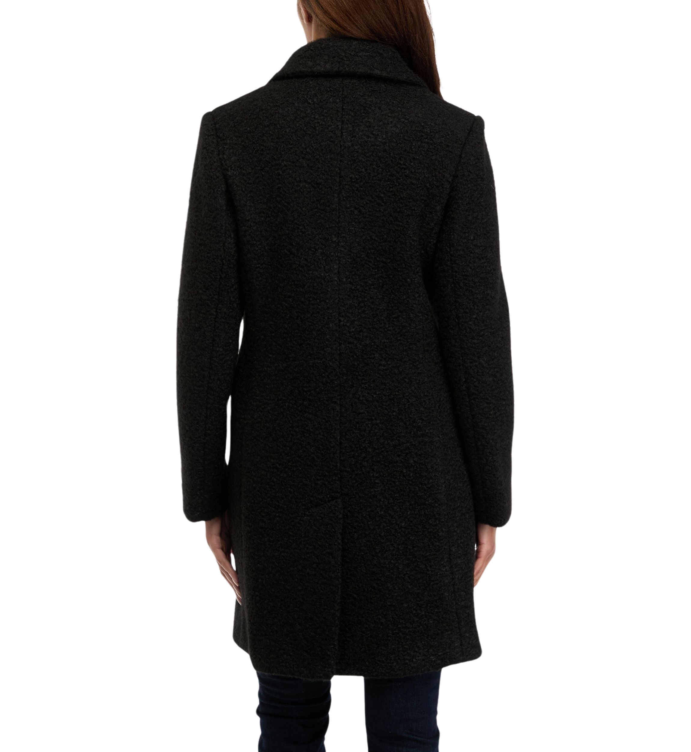Womens Jewel Button Car Coat 
