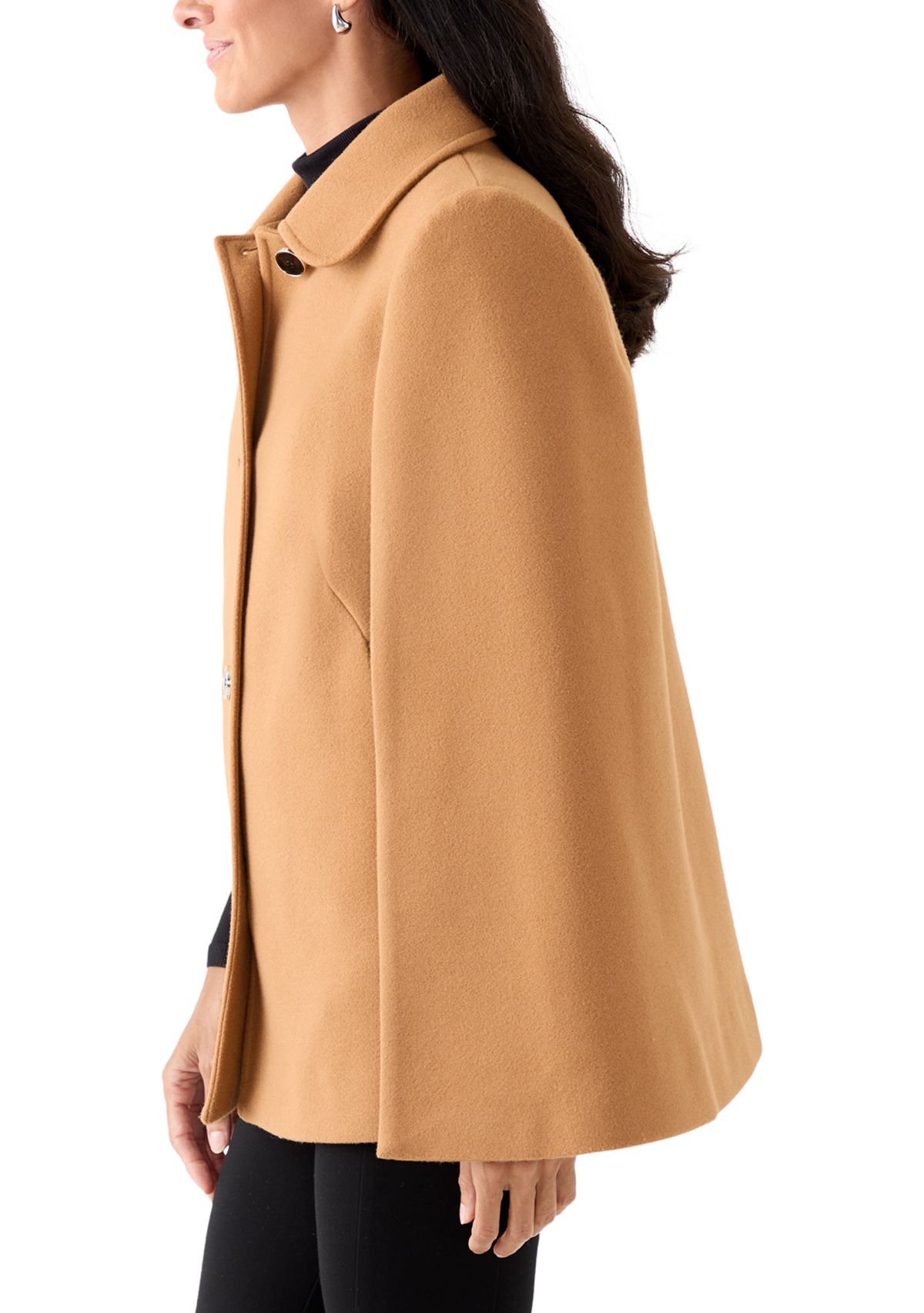 Womens Faux Cape Jacket