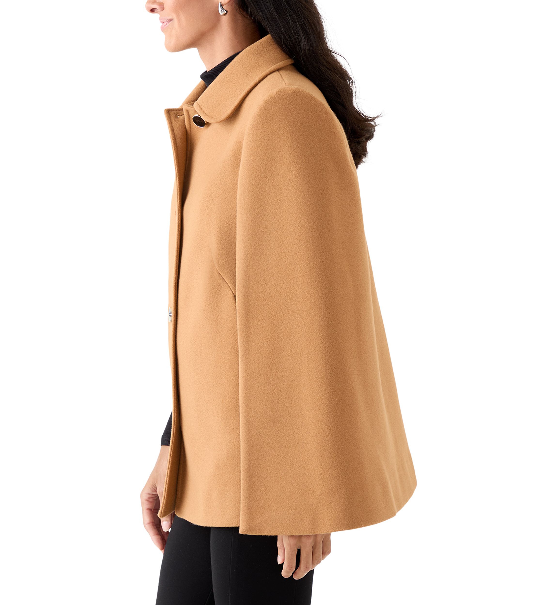 Womens Faux Cape Jacket
