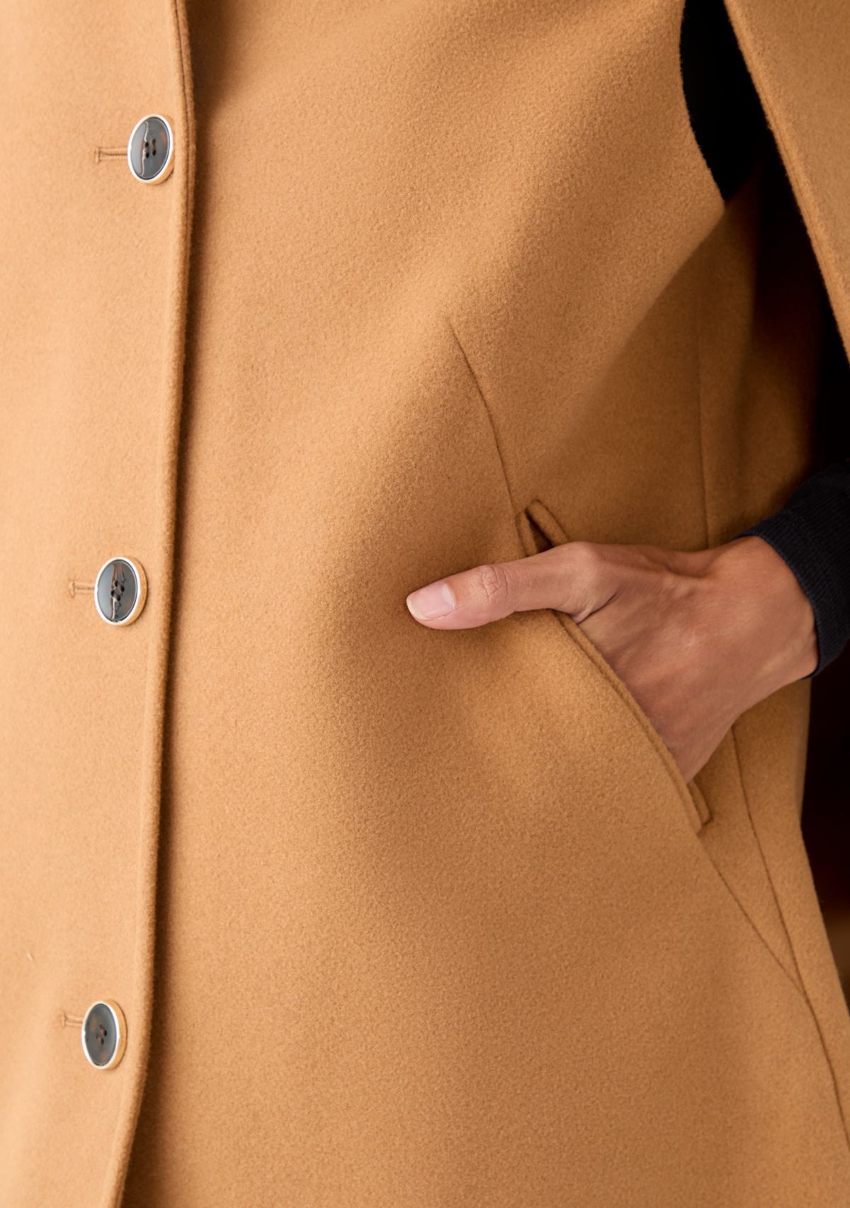 Womens Faux Cape Jacket