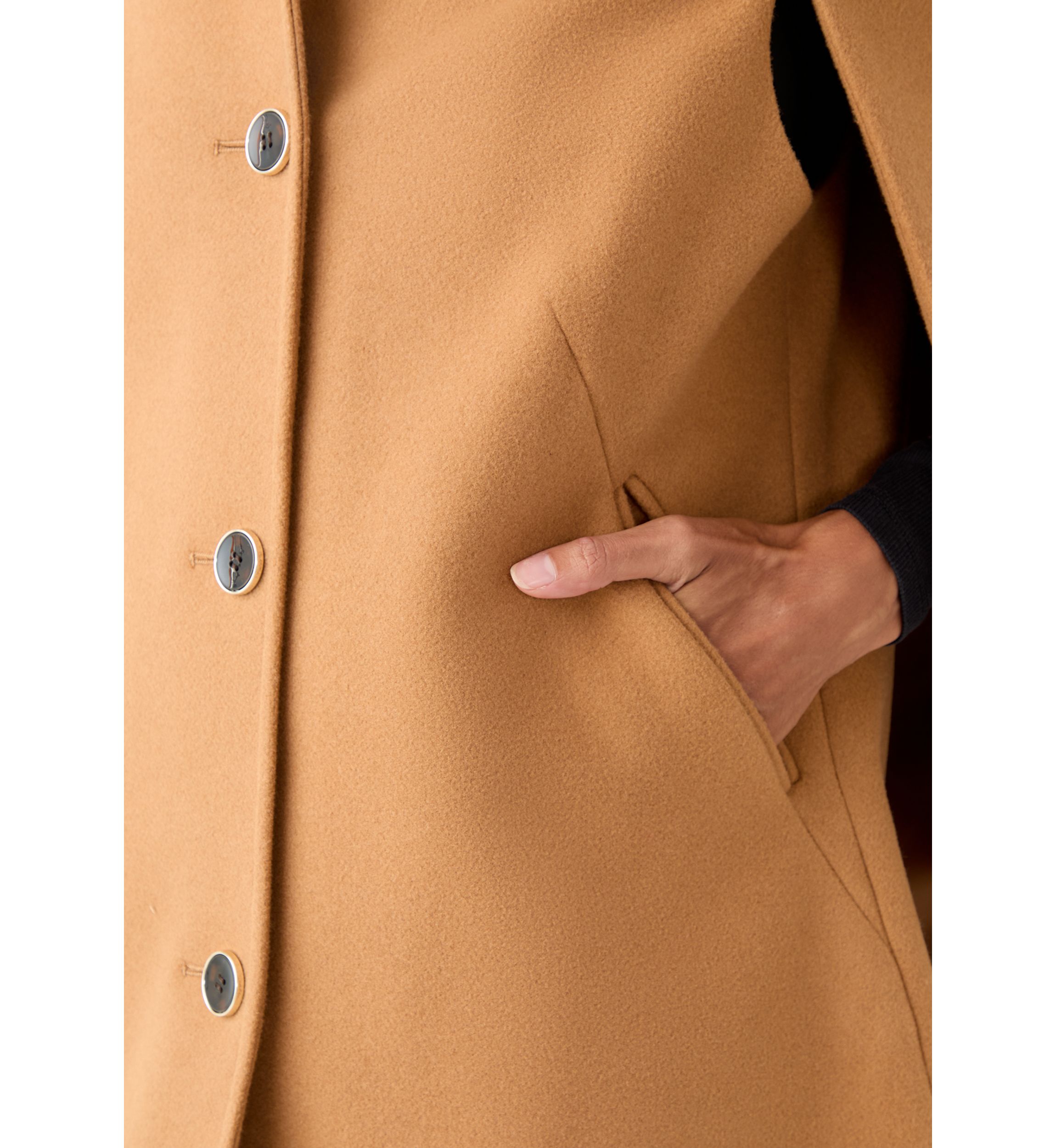 Womens Faux Cape Jacket