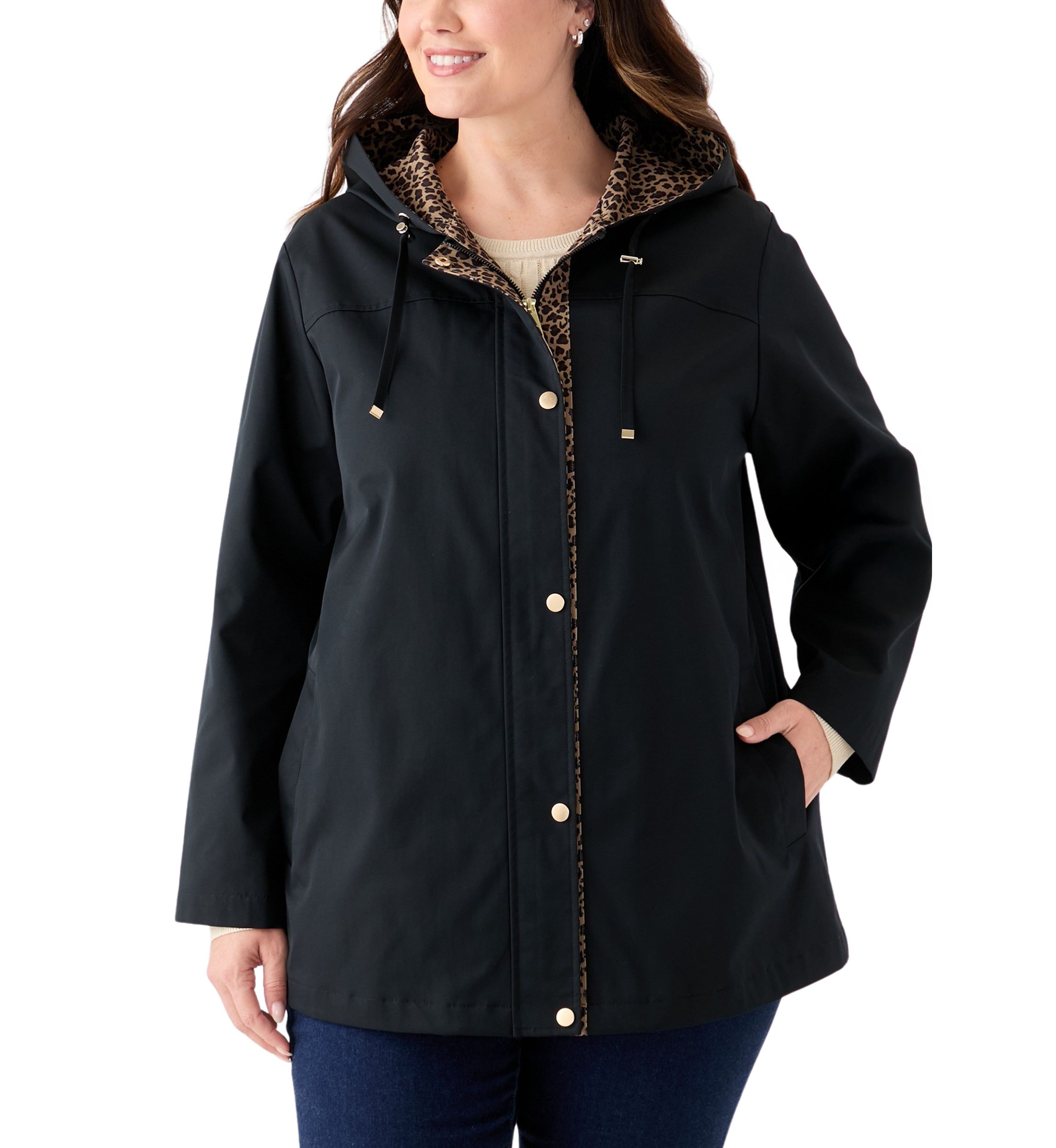Plus Size Anorak Raincoat