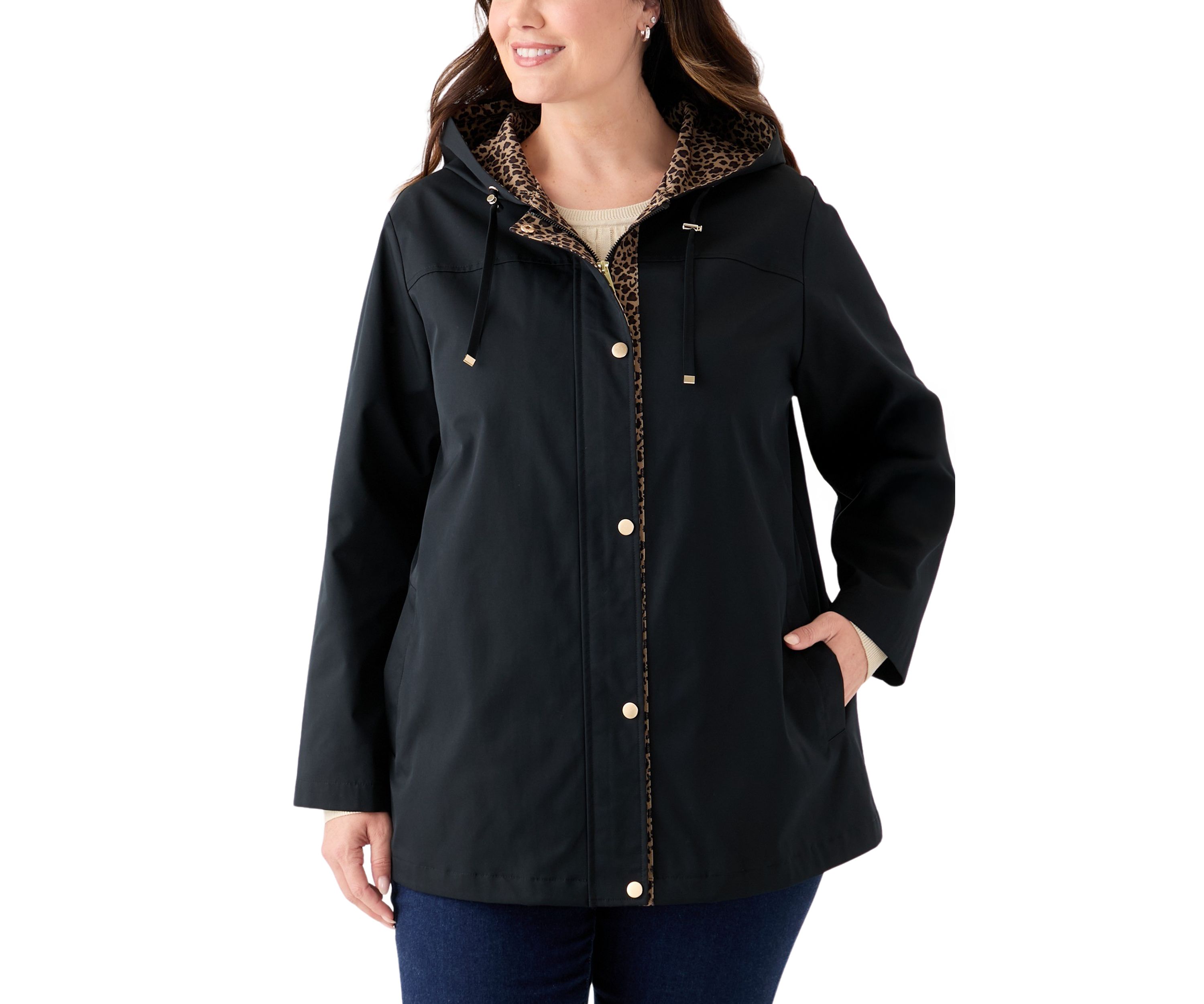 Plus Size Anorak Raincoat