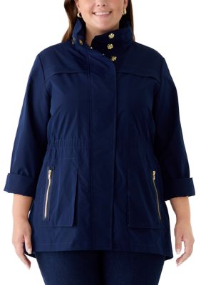 Crown & Ivy Women's Plus Size Anorak Jacket